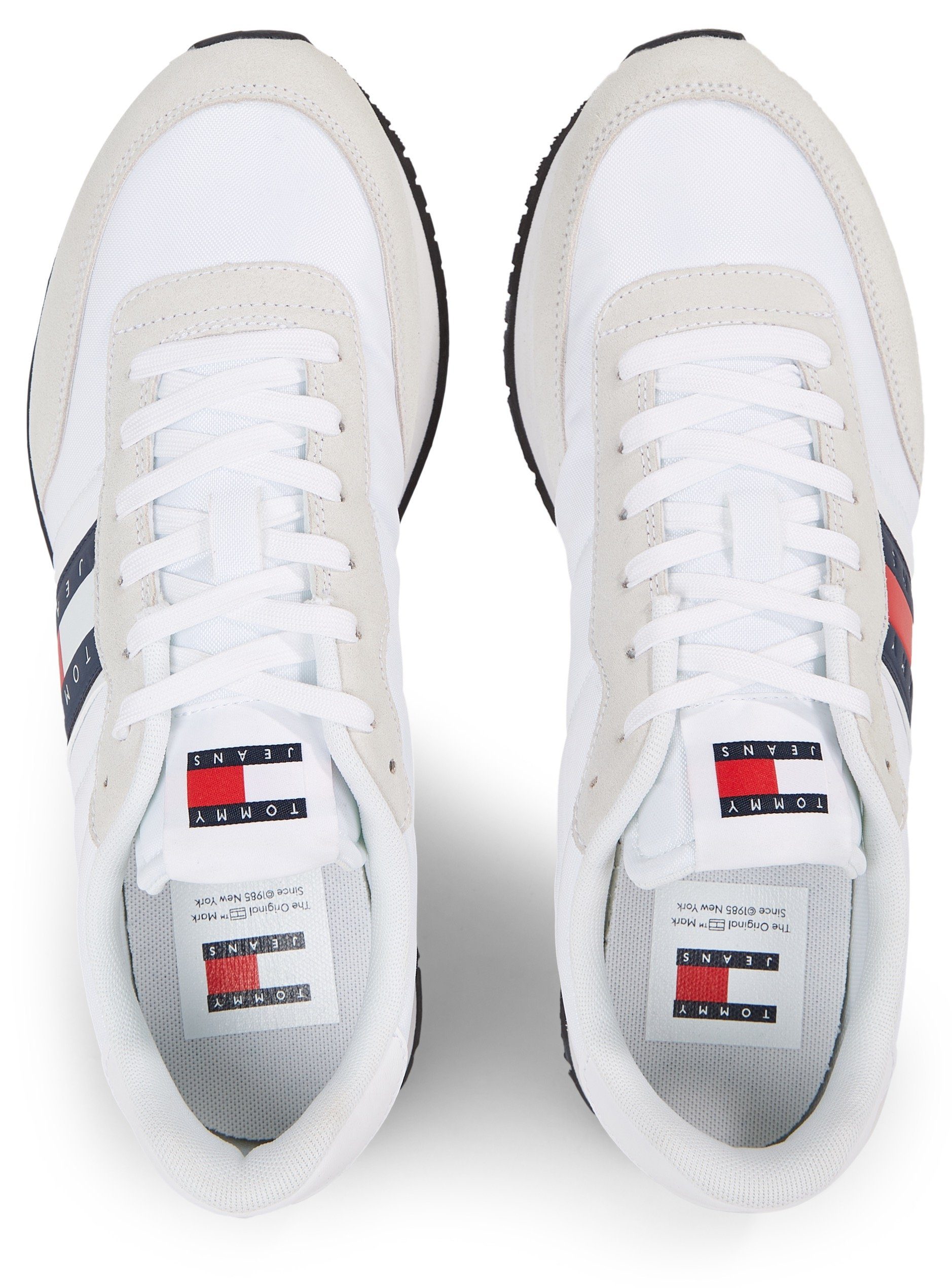 TOMMY JEANS Sneakers TJM RUNNER CASUAL ESS vrijetijdsschoen, lage schoen, veterschoen met zijlogo-vlag