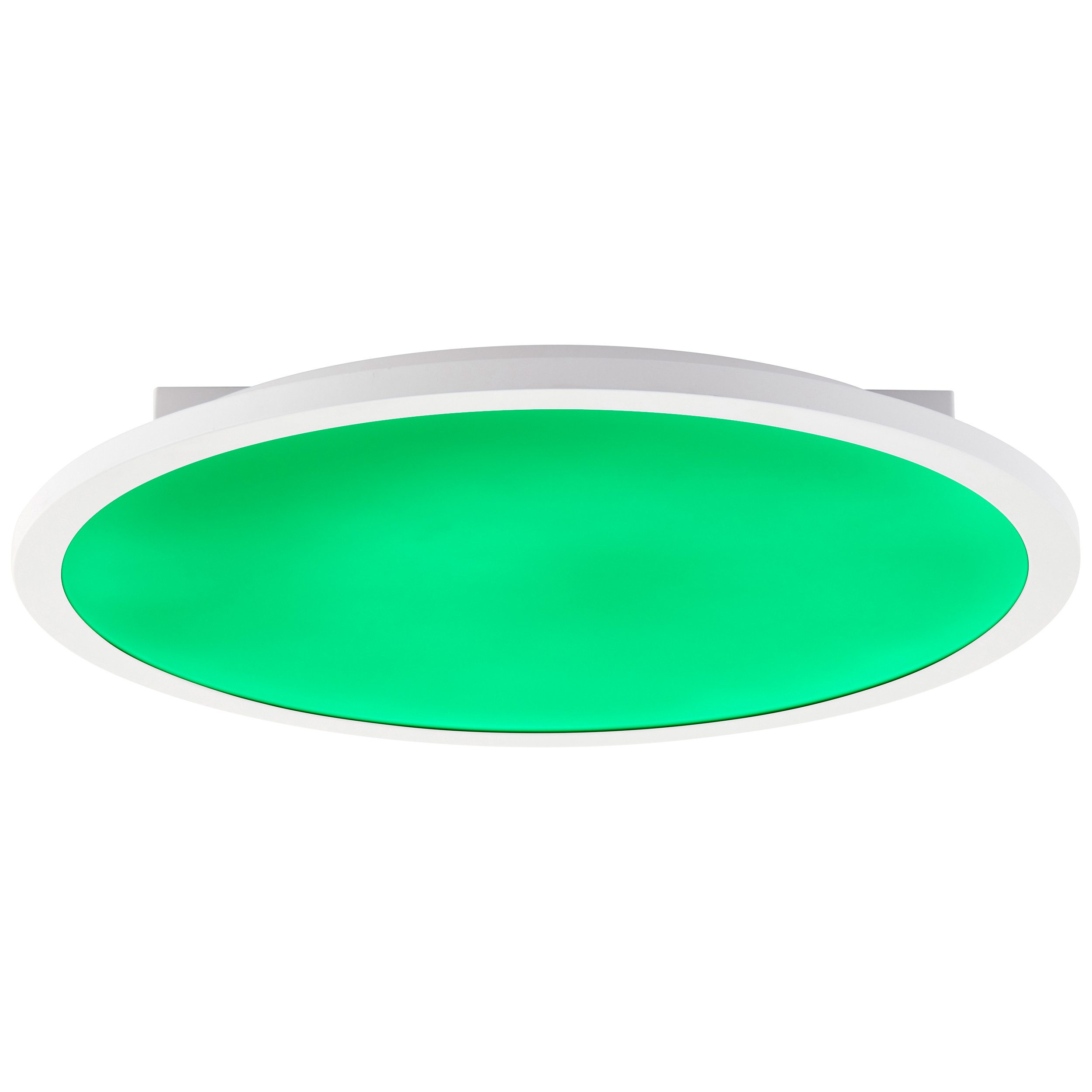 Brilliant Leuchten Led-plafondlamp Briston Ø 42 cm, 1900 lm, 3000-6500 K, IC-RGB, dimbaar, aluminium, wit