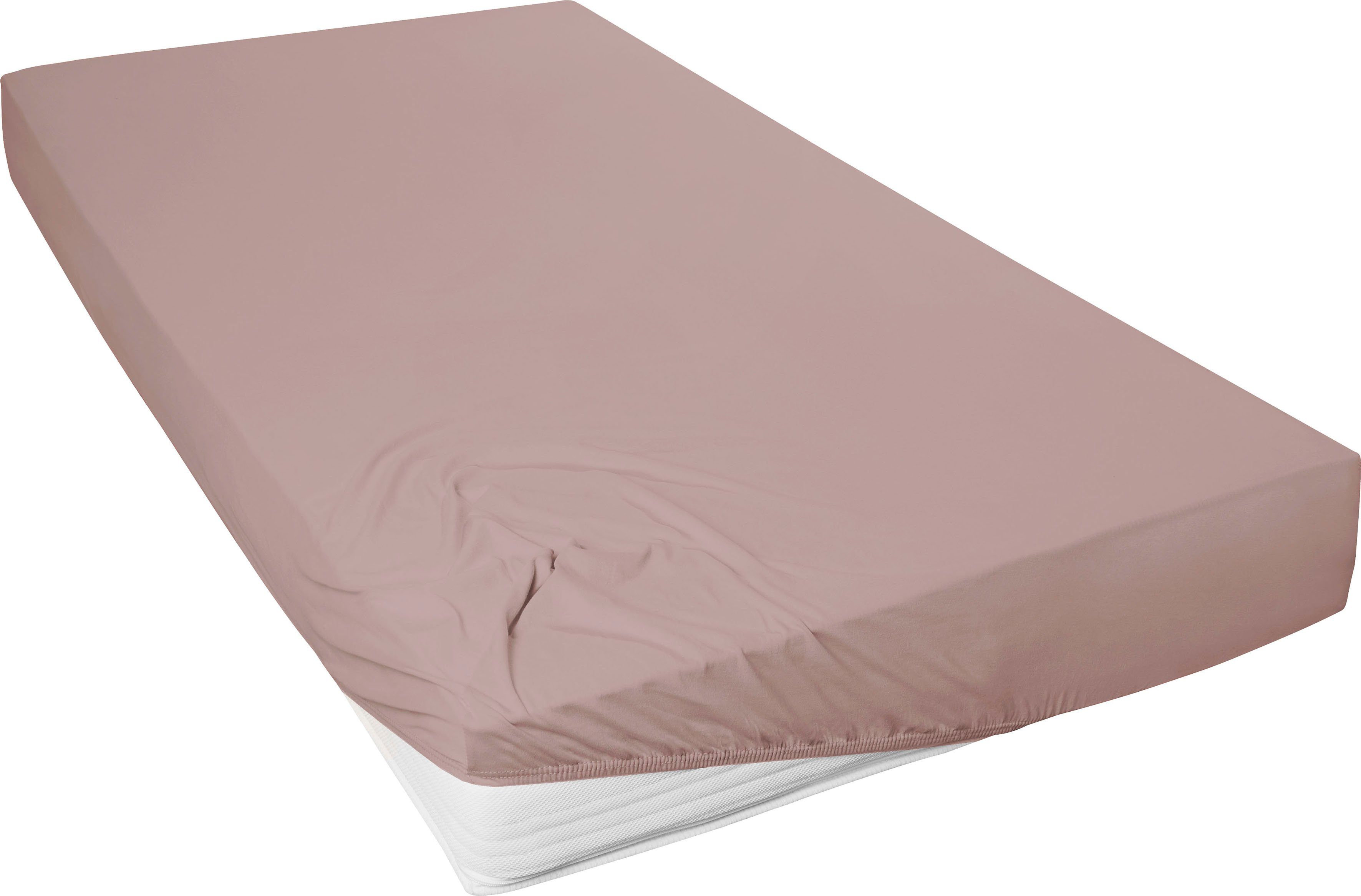 Primera Hoeslaken Mako-fijnjersey hoeslaken Geschikt voor standaardmatrassen tot 22 cm, 100% katoen (1 stuk) hoeslakens bruin
