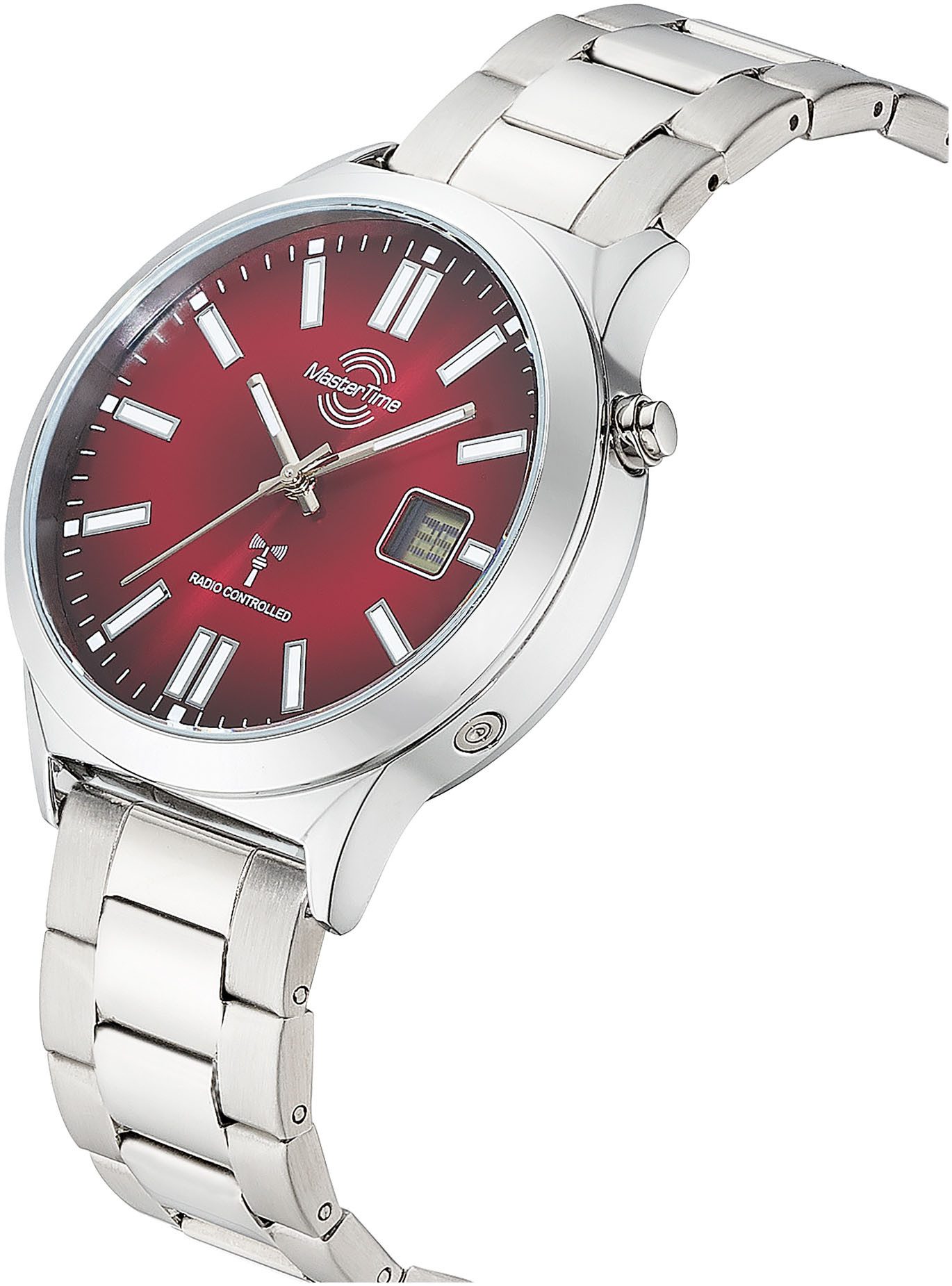 MASTER TIME Radiografisch horloge Quartz horloge, polshorloge, herenhorloge, roestvrijstalen band, analoog, digitaal