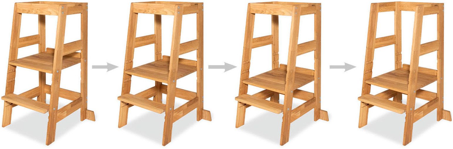 Pinolino® Stahulp Lernturm Fino, Eiche geölt