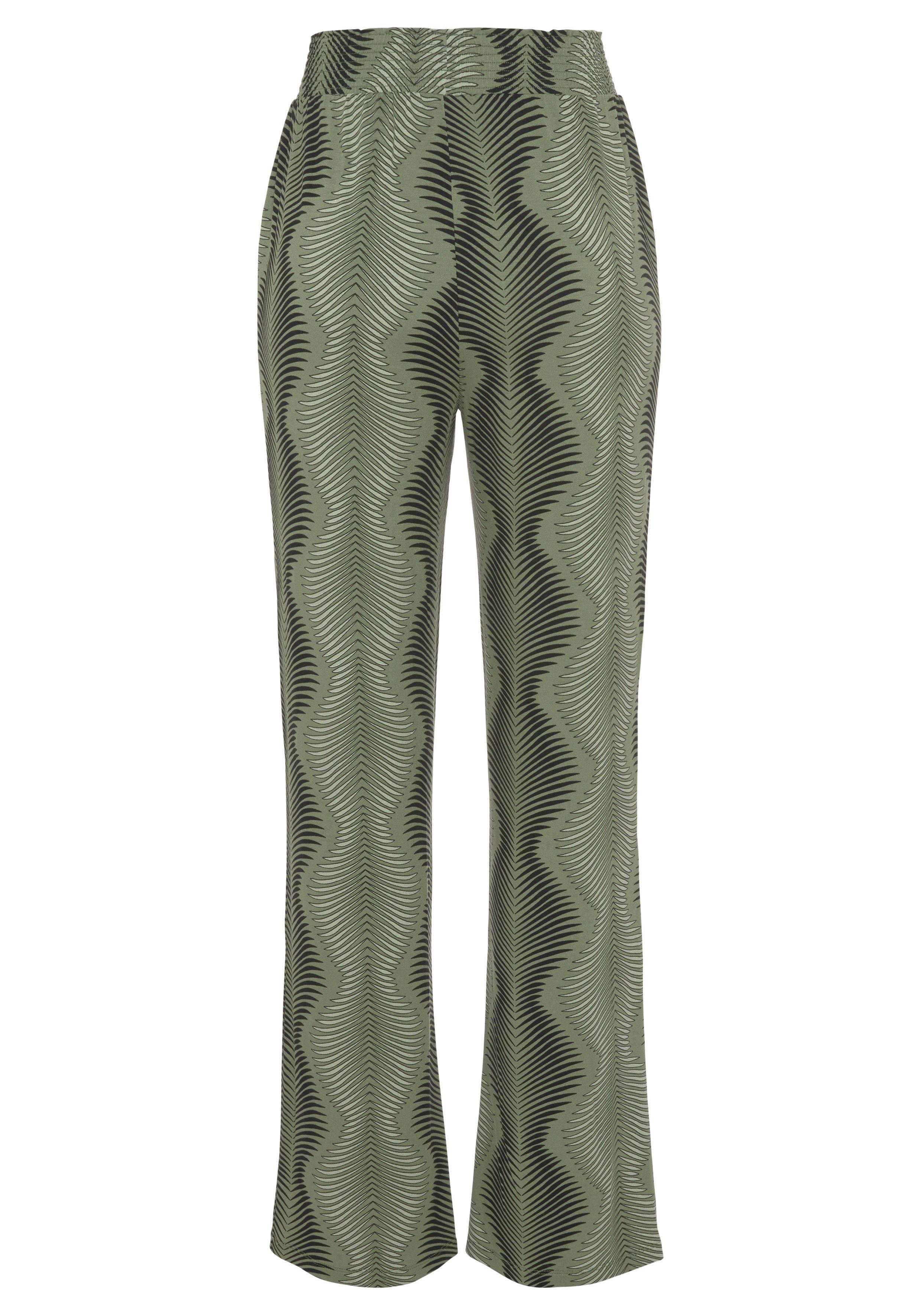 Lascana Pyjamabroek met grafische print all-over