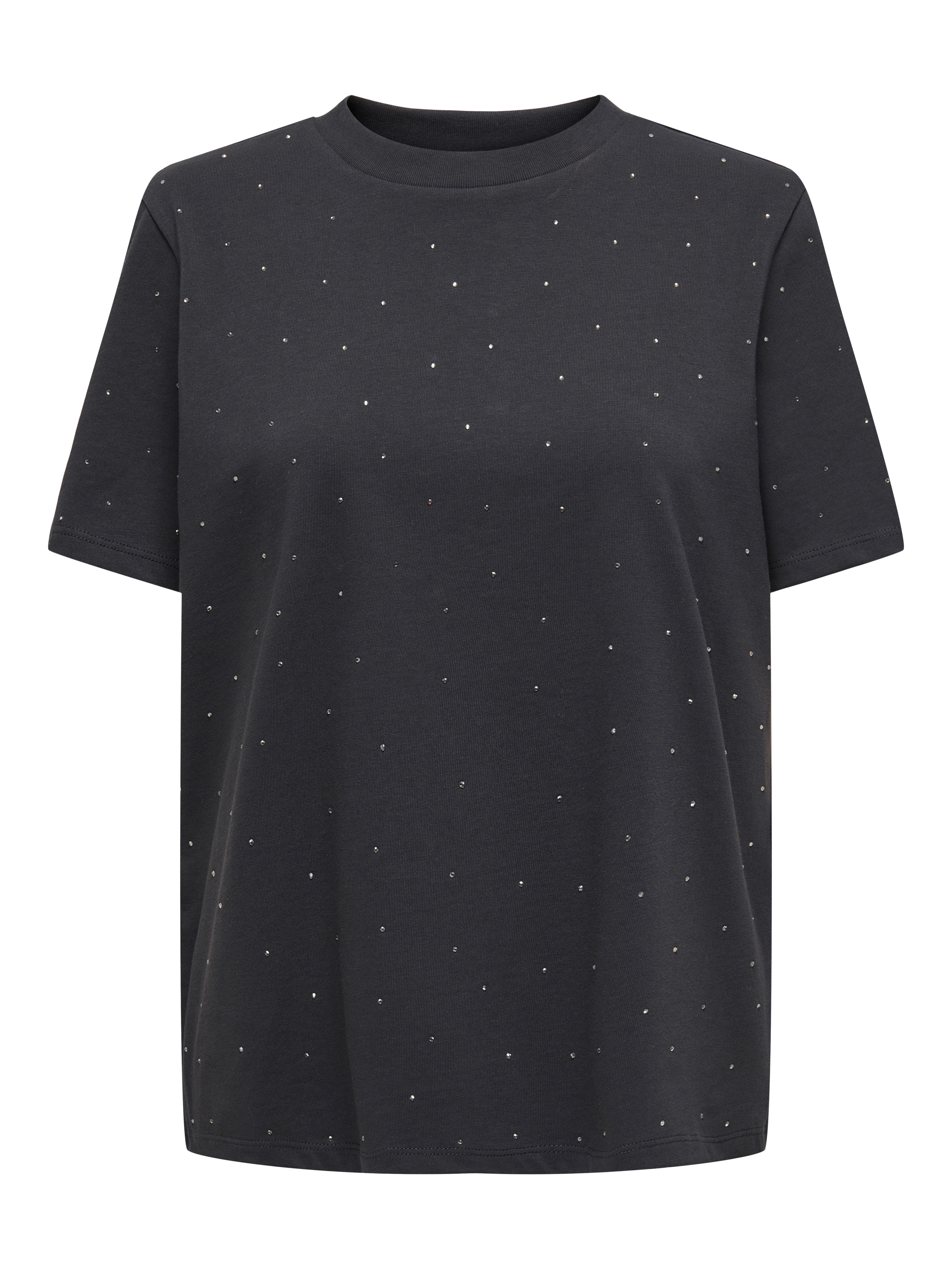 Only Shirt met korte mouwen ONLMONJA S/S STUDS TEE JRS