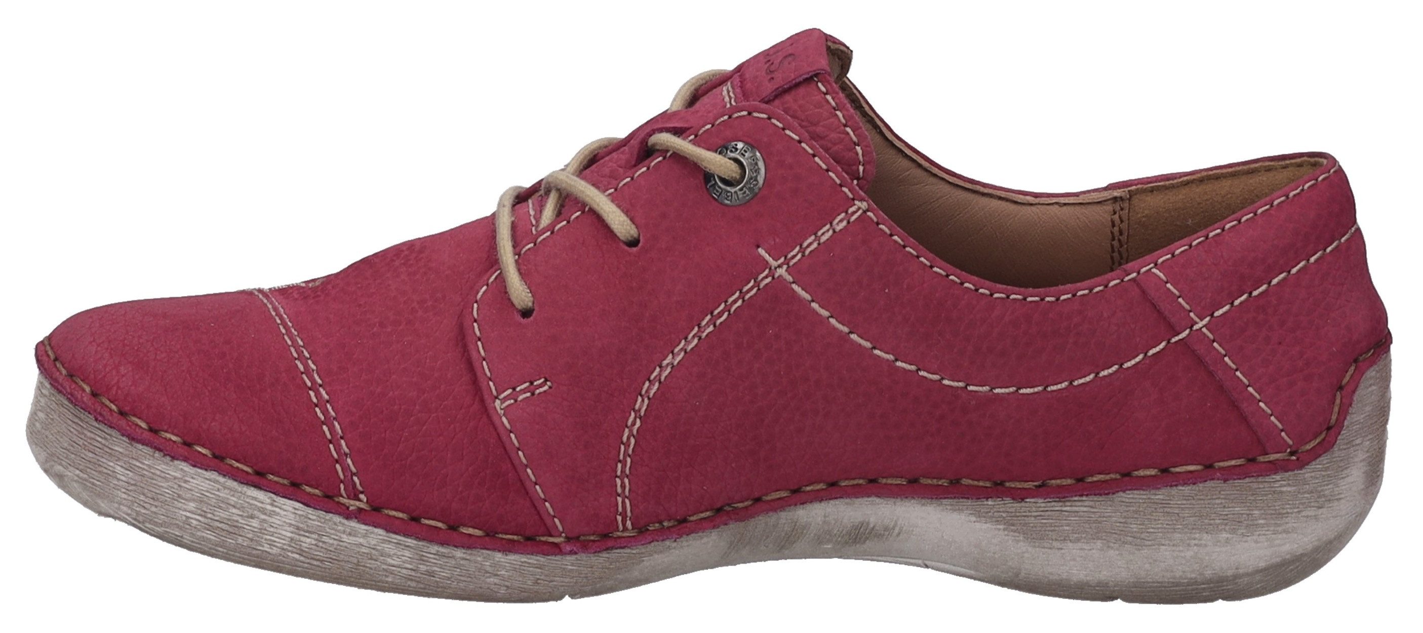 Josef Seibel Veterschoenen Fergey 20 vrijetijdsschoen, lage schoen, veterschoen met leren voering