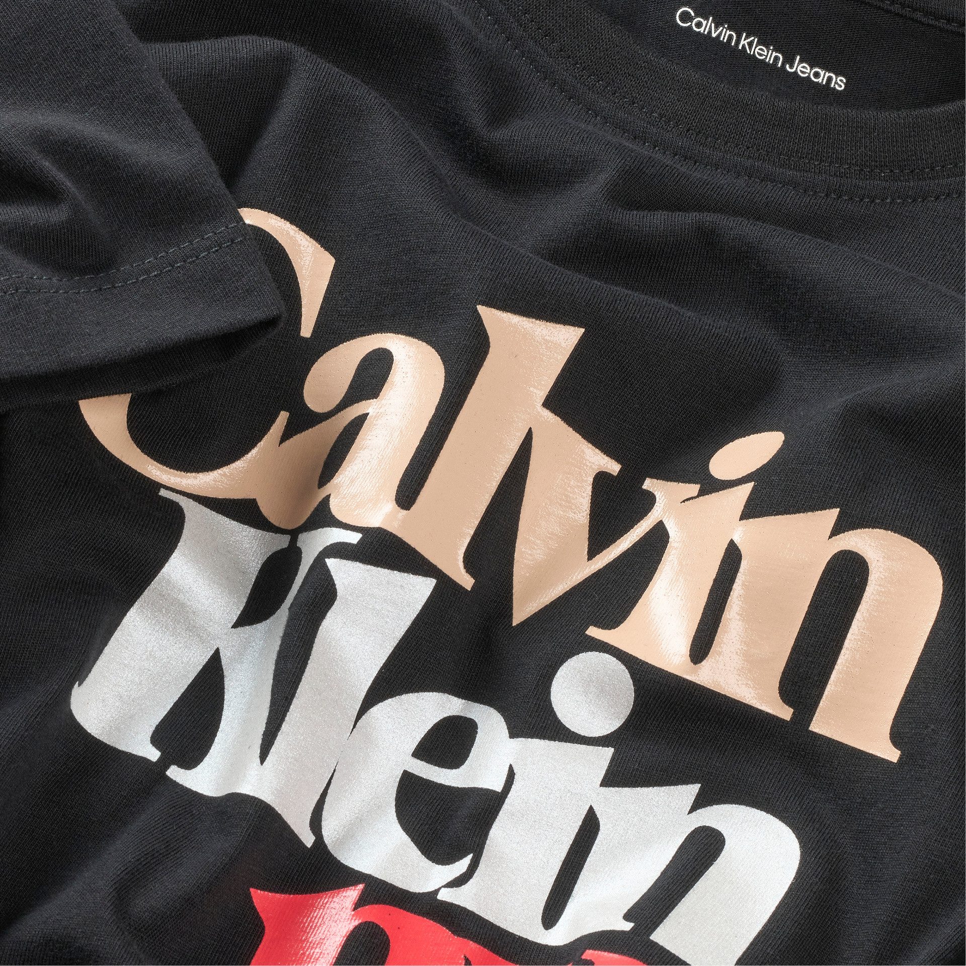Calvin Klein T-shirt PEARL SIGNATURE NYC REGULAR TEE voor kinderen tot 16 jaar, met grote print