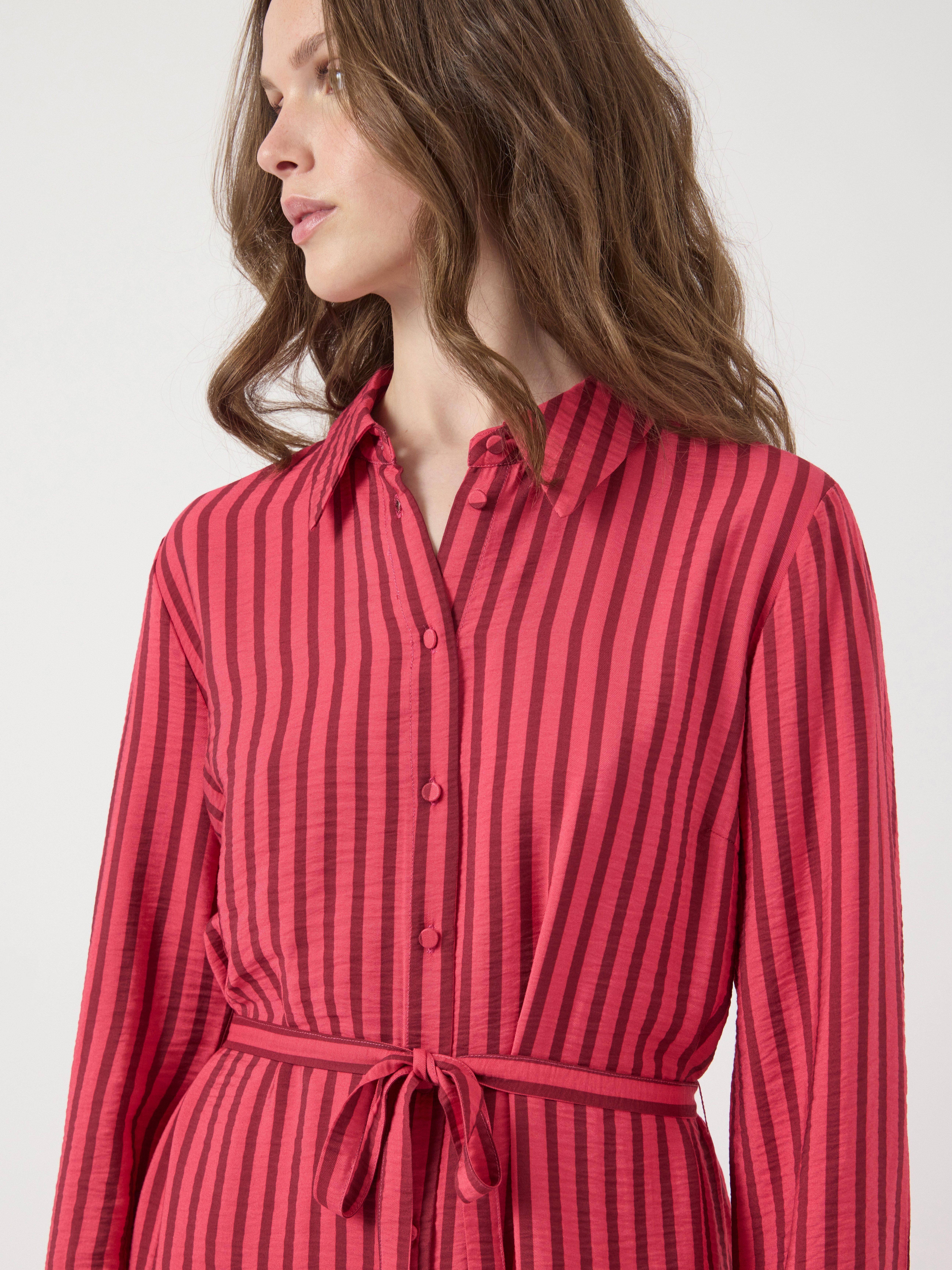 Y.A.S Jurk met overhemdkraag YASKAYA LS LONG SHIRT DRESS S. NOOS