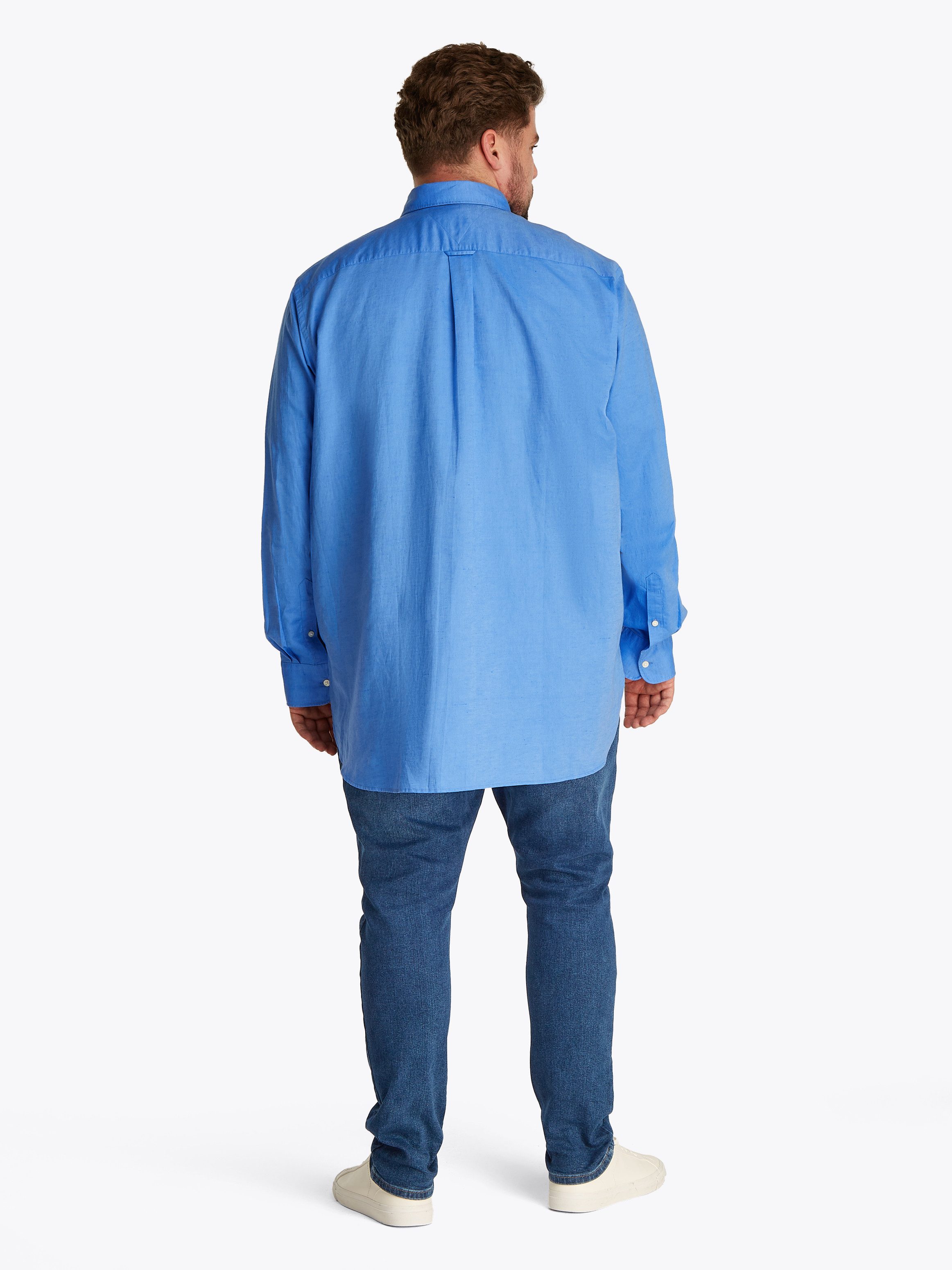 Tommy Hilfiger Overhemd met lange mouwen BT-LINEN BLEND SOLID