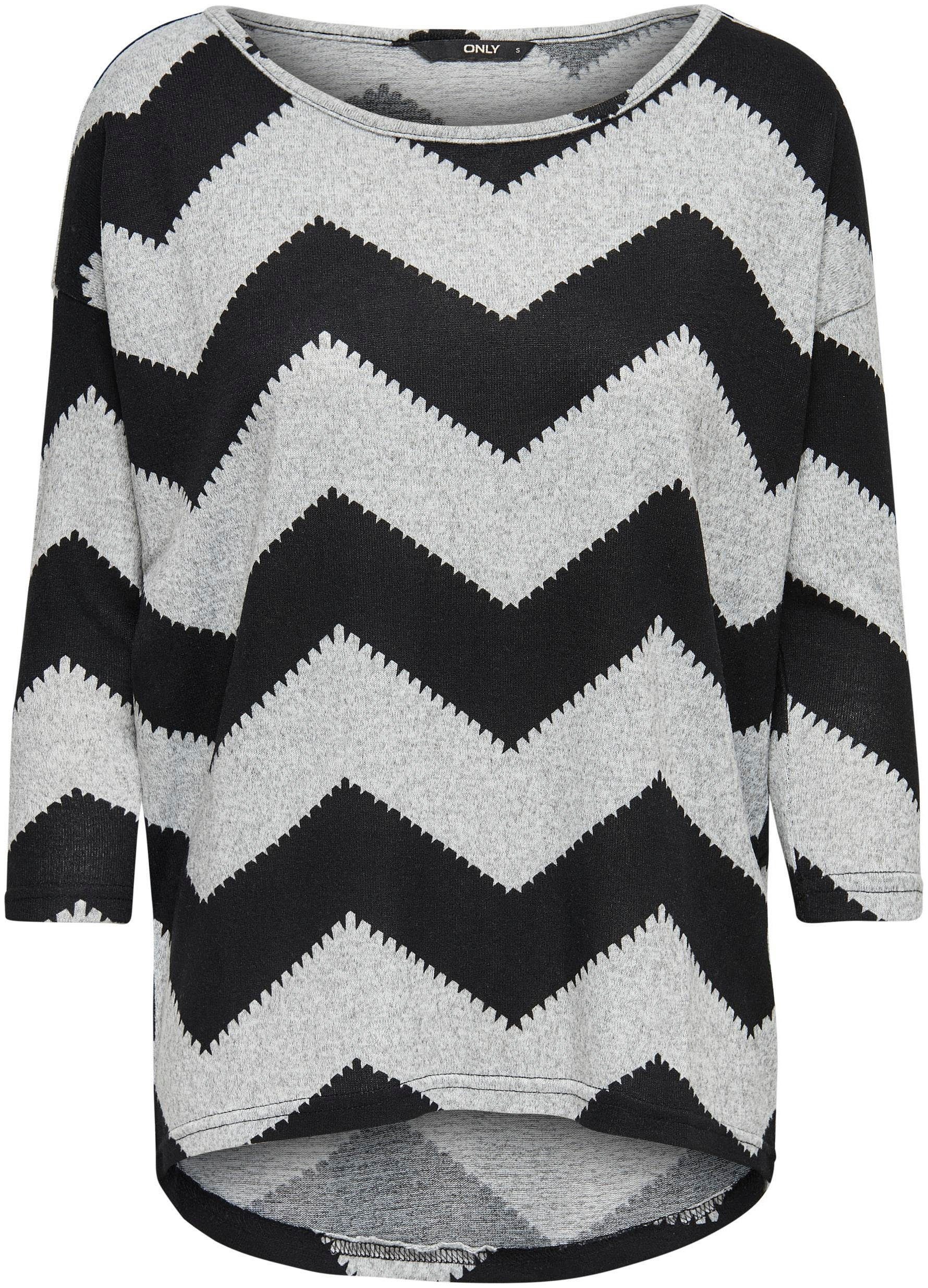 Only Shirt met 3/4 mouwen ONLELCOS 4/5 AOP TOP JRS