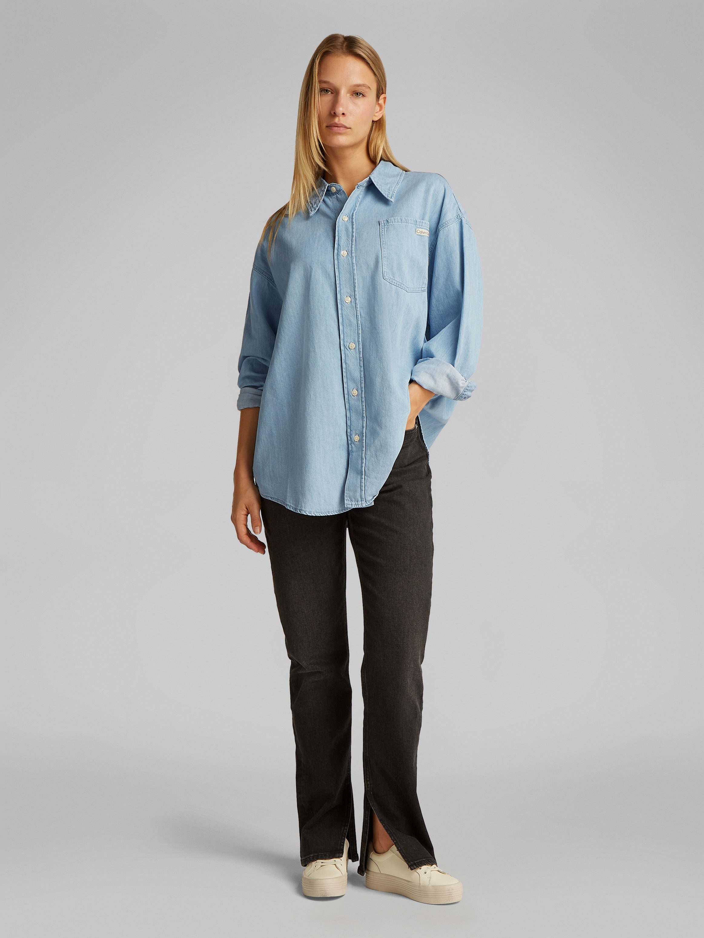Calvin Klein Jeans blouse OVERSIZED LS DENIM SHIRT