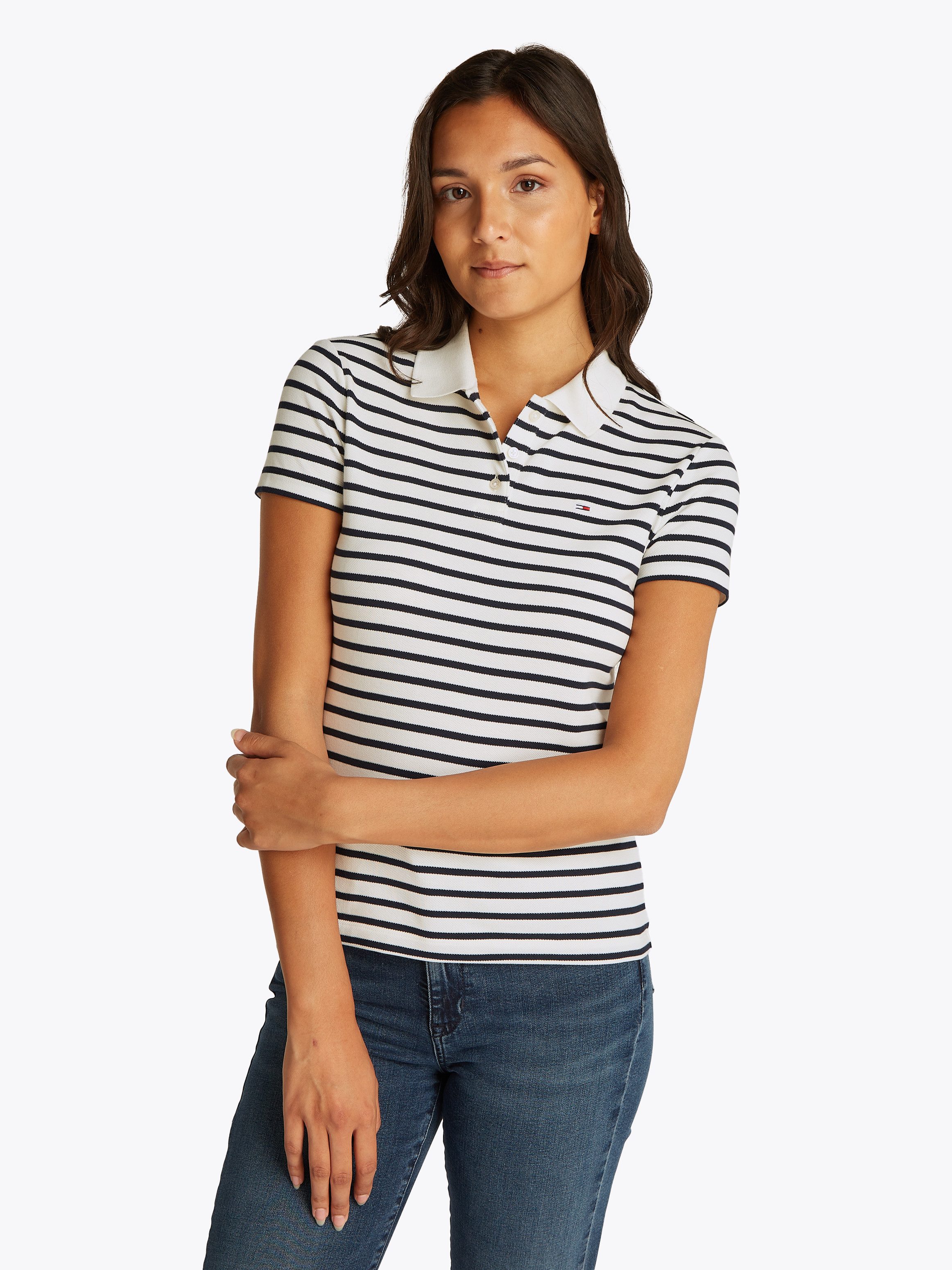 TOMMY JEANS Poloshirt TJW SLIM ESSENTIAL POLO SS