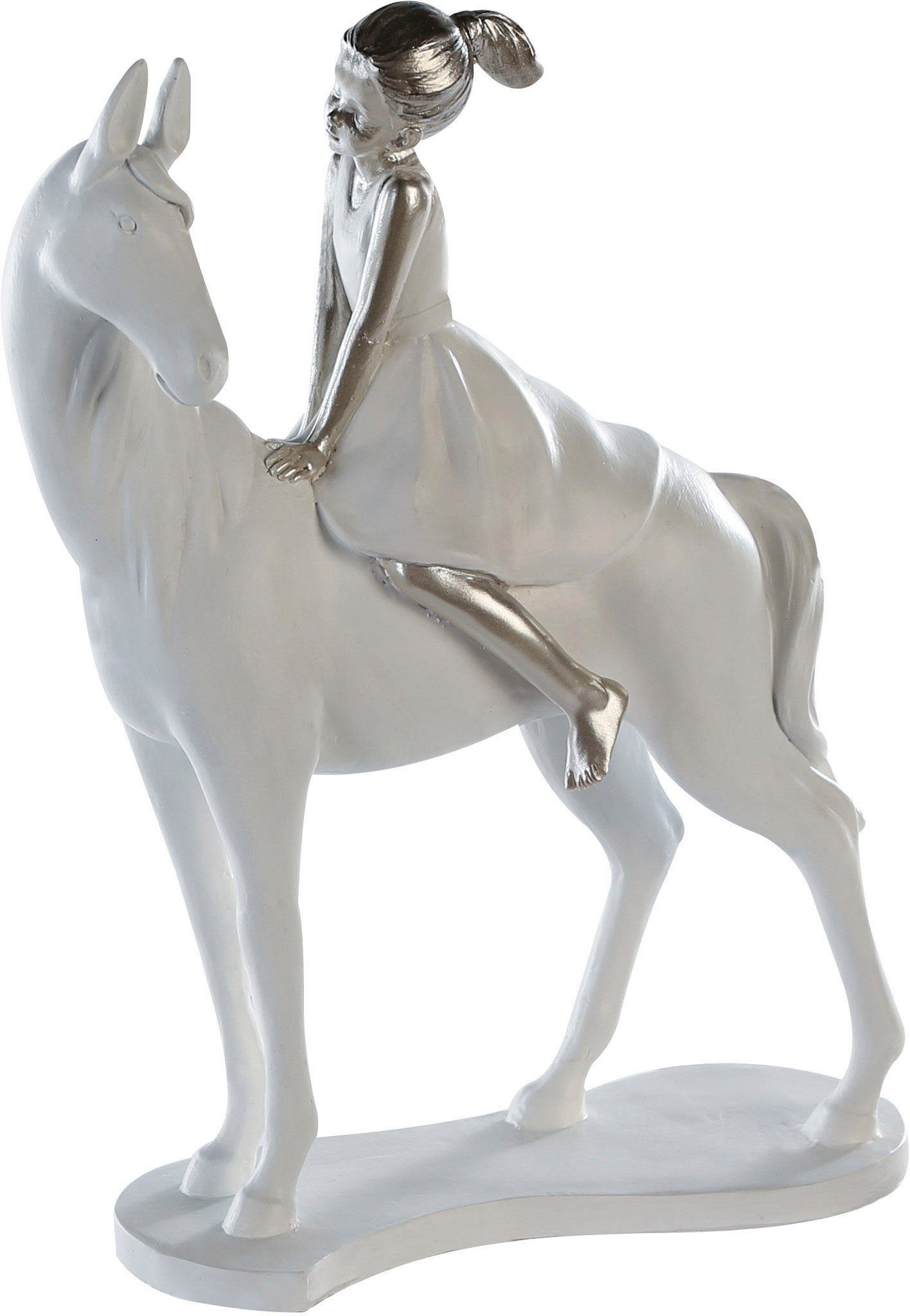 Casablanca by Gilde Decoratief figuur Skulptur Girl on Horse (1 stuk)
