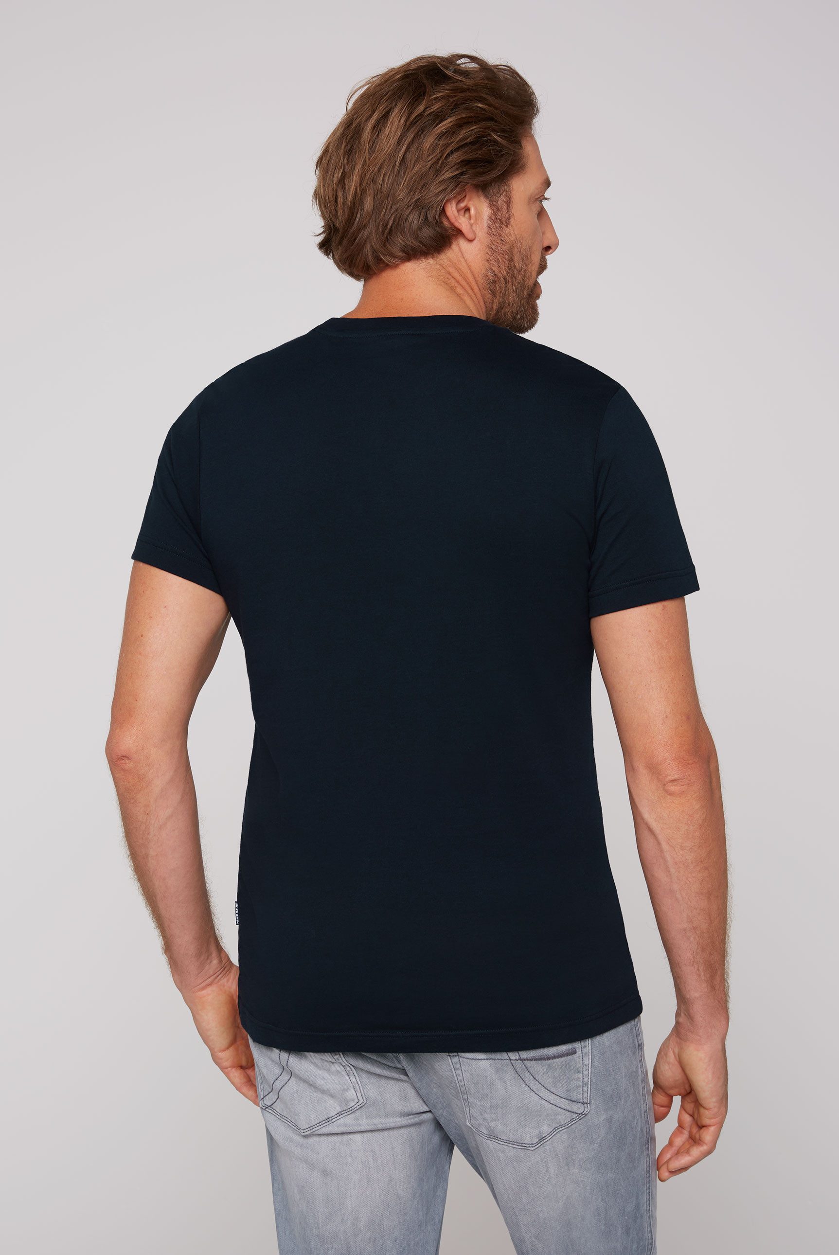 CAMP DAVID T-shirt met logoprint voor