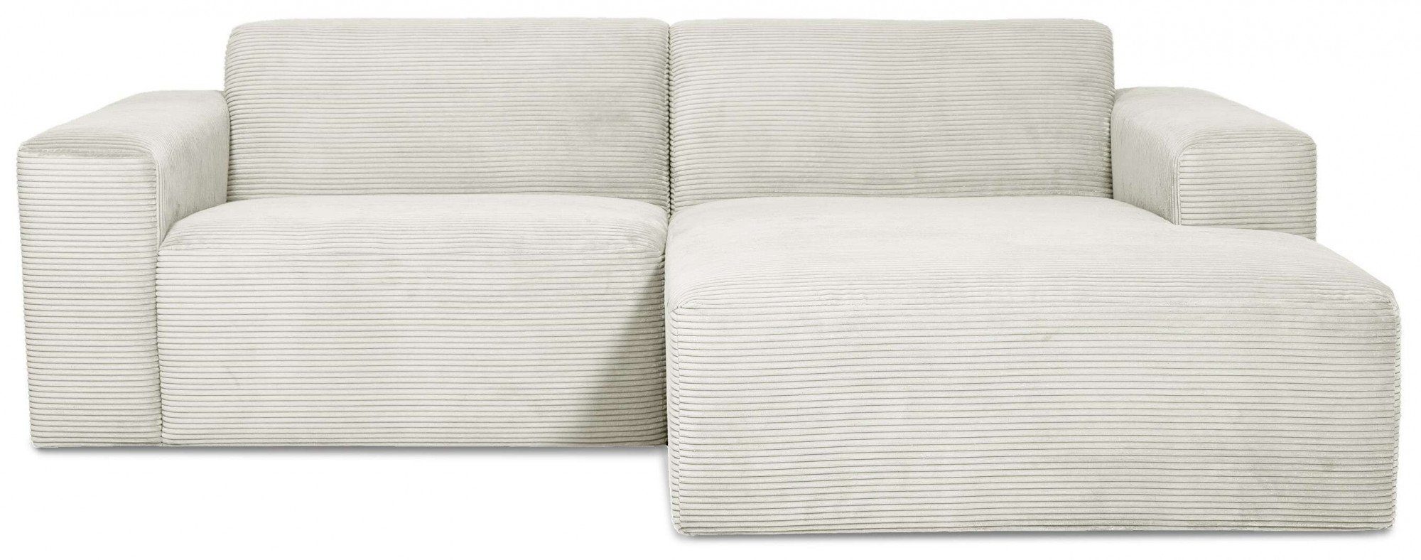 INOSIGN Hoekbank Koa,228cm, L-Form, Modulsofa, Webstoff, Cord, Struktur Designbank, zachte lounge-zitcomfort, golfondersteuning, tot aan de vloer