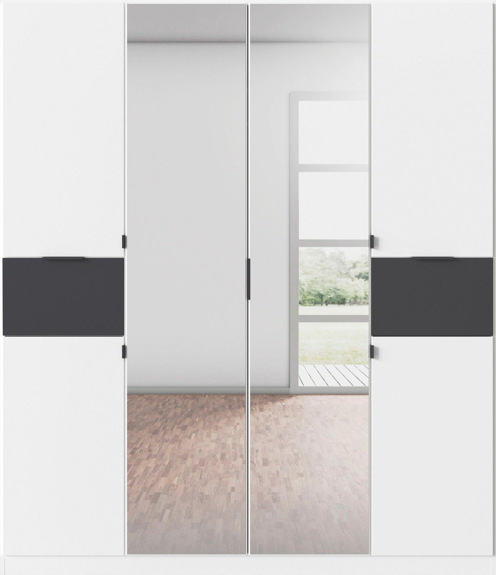 rauch Draaideurkast Kledingkast kast garderobe waskast TICAO met 2 ruime lades, veel opbergruimte made in germany