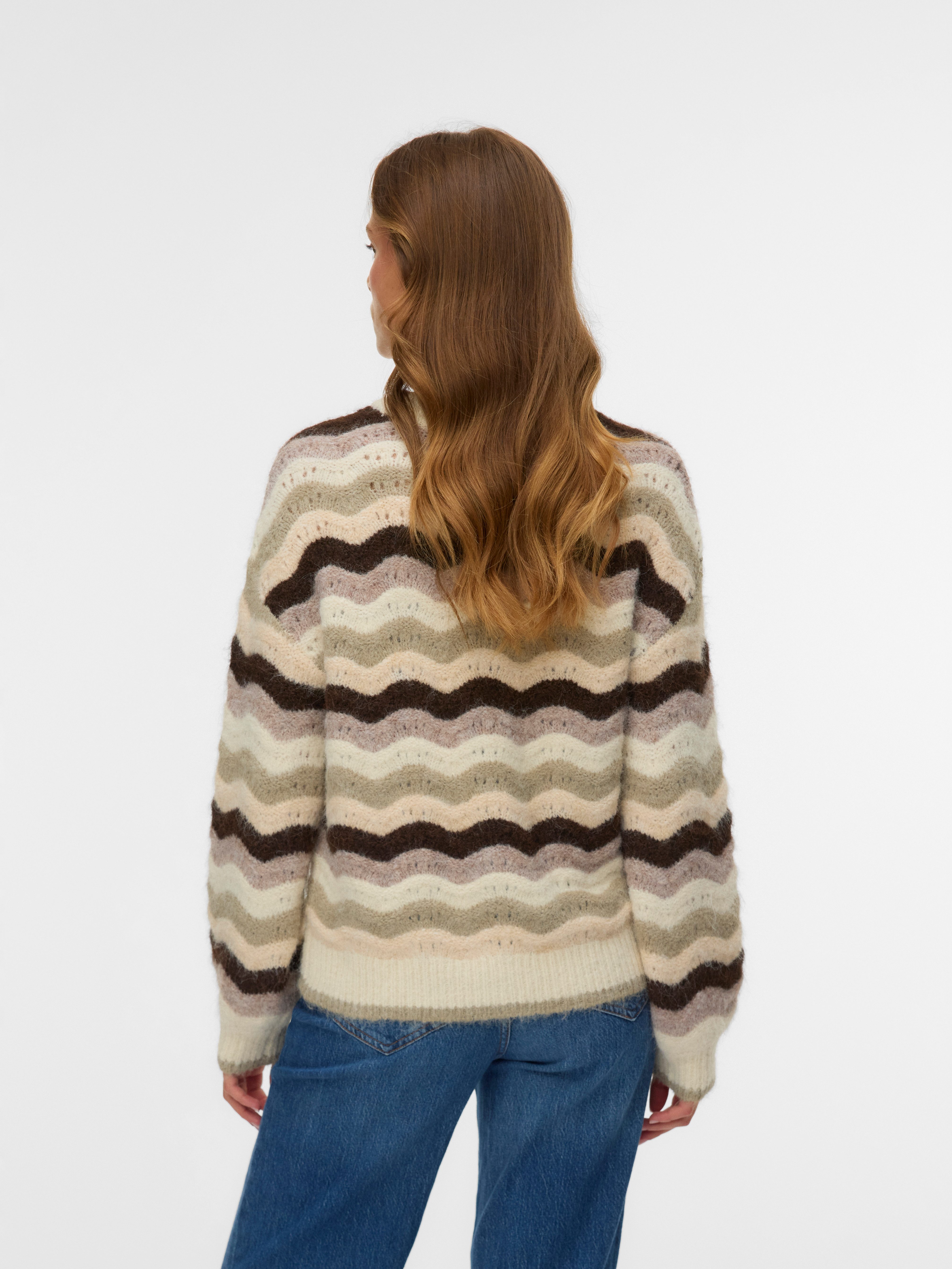 Vero Moda Gebreide trui VMDOJA LS O-NECK PULLOVER BOO