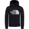 the north face hoodie drew peak voor kinderen zwart