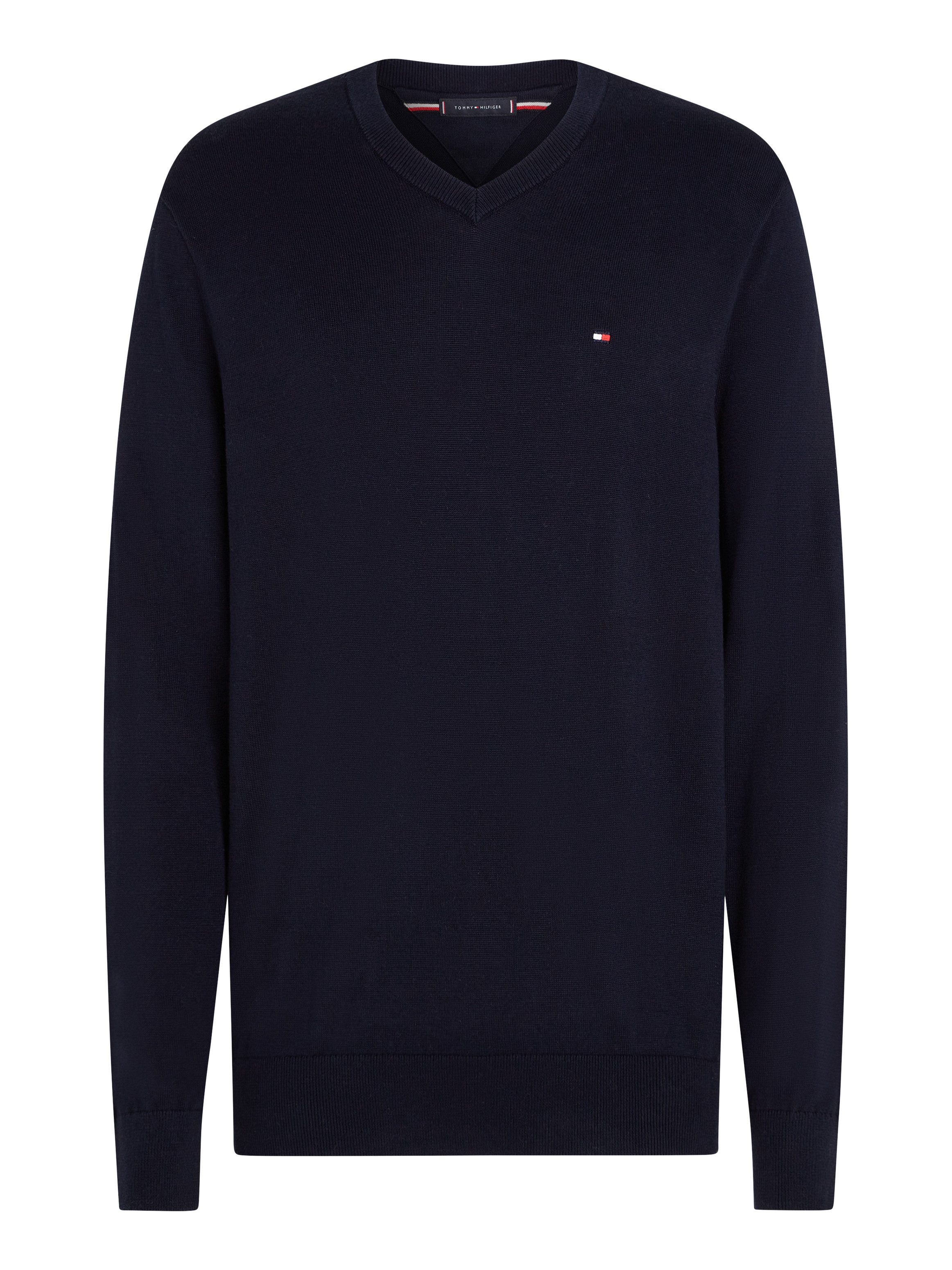 Tommy Hilfiger Gebreide trui ESSENTIAL COTTON V NECK