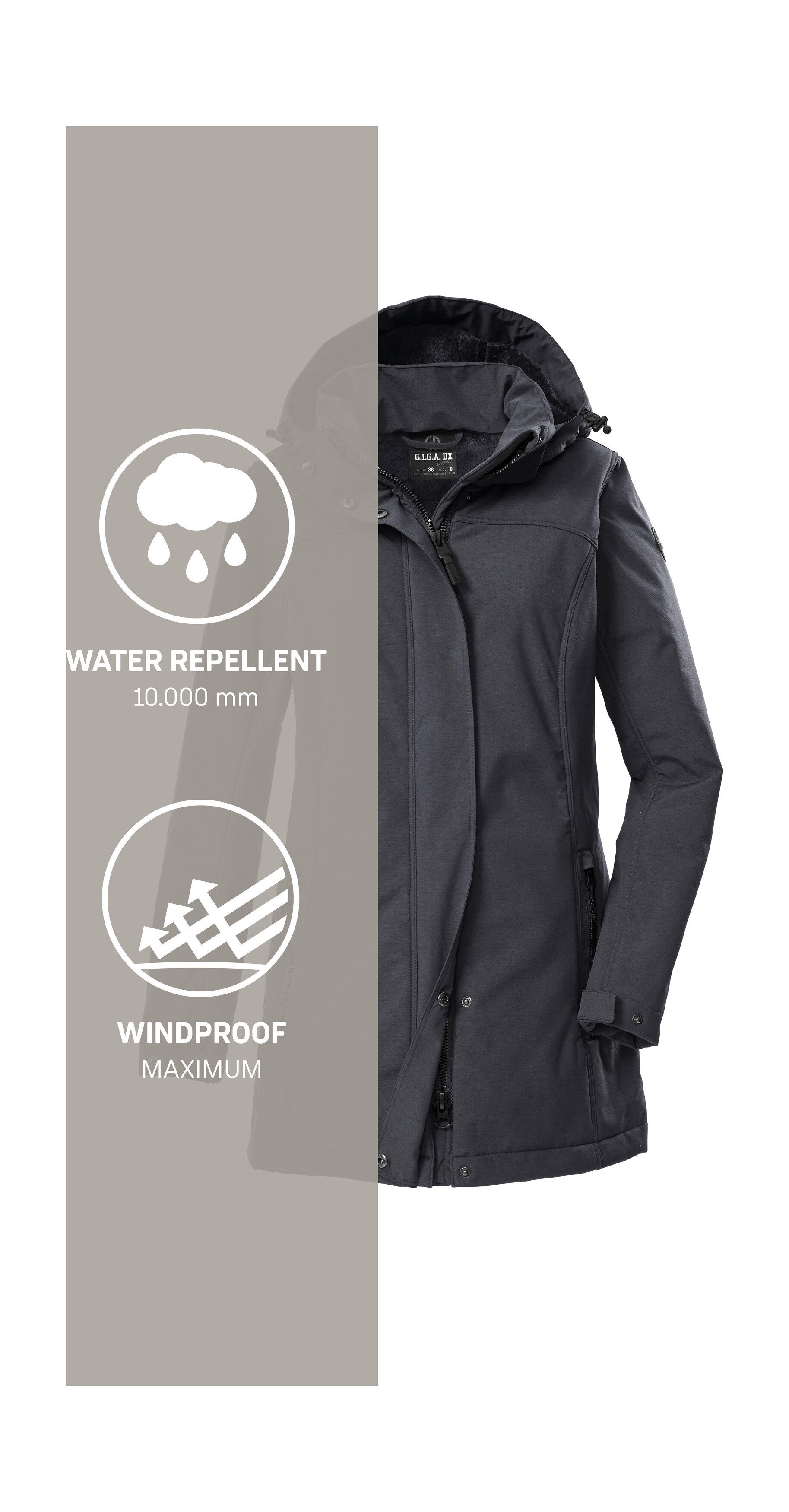 G.I.G.A. DX by killtec Softshell-parka GW 36 WMN SFTSHLL PRK