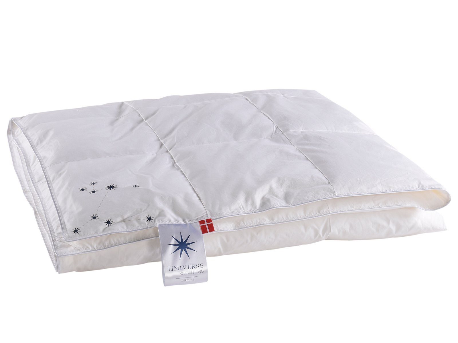 UNIVERSE OF SLEEPING Donzen dekbed Mercury, voor zomer & winter, natuurlijke materialen, Made in Denmark Normaal