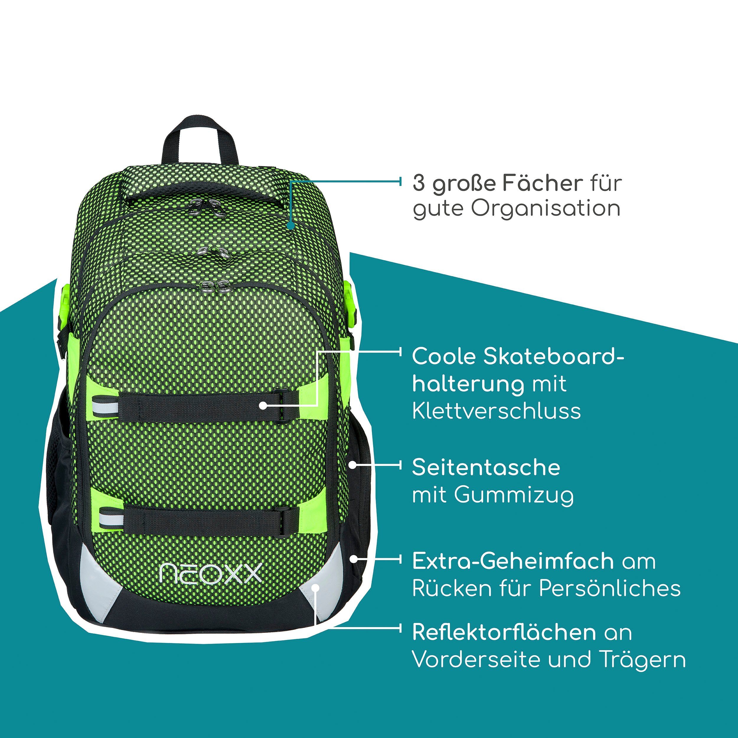 neoxx Schoolrugzak Active Pro, All about Neon