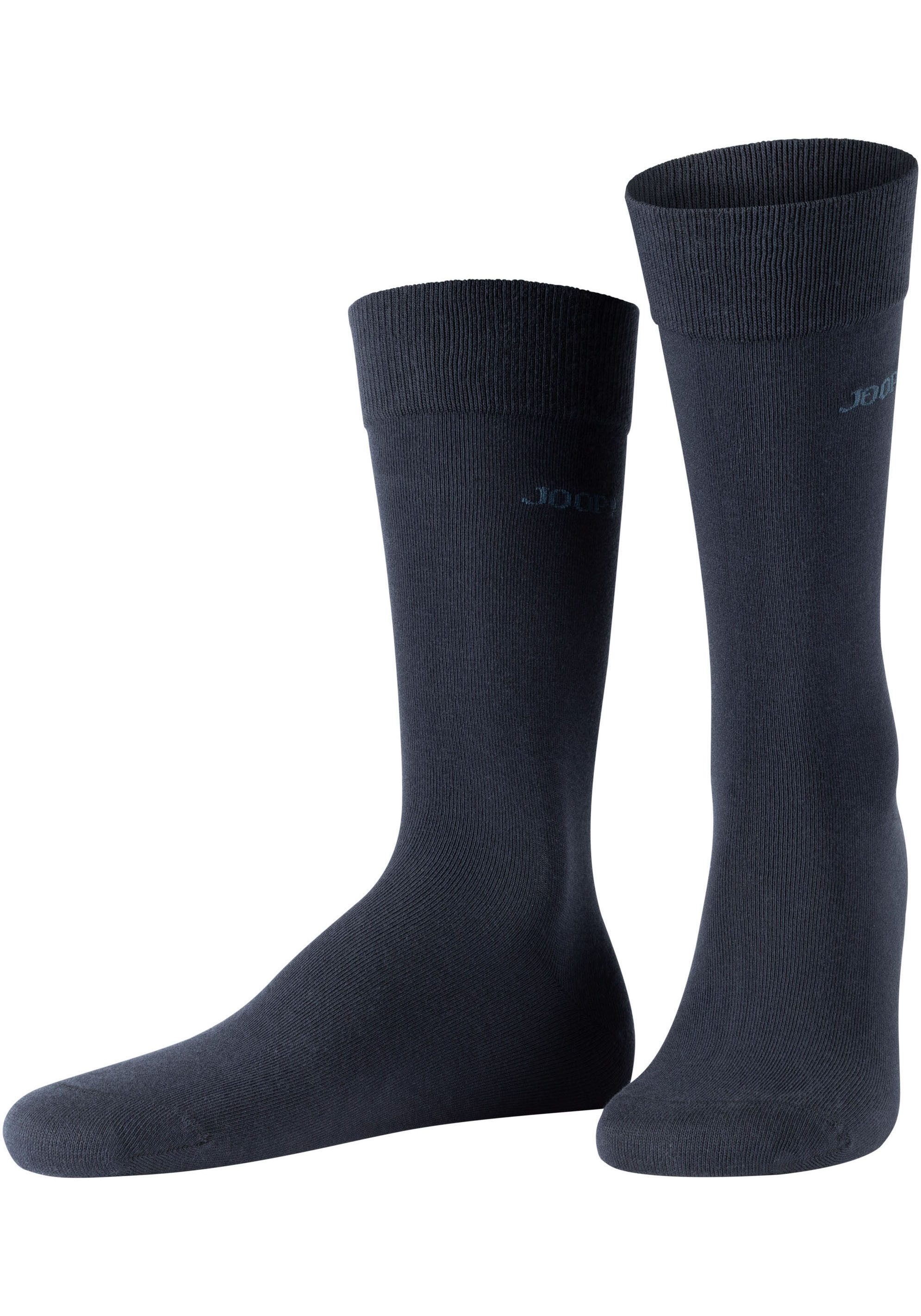 JOOP! Sokken Premium Essentials, versterkte hiel, duurzame teen (Set van 4)