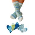 h.i.s sokken met verstevigde hiel  teen (5 paar) blauw