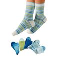 h.i.s sokken met verstevigde hiel  teen (5 paar) blauw