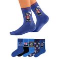 h.i.s sokken met piratenmotieven (5 paar) blauw