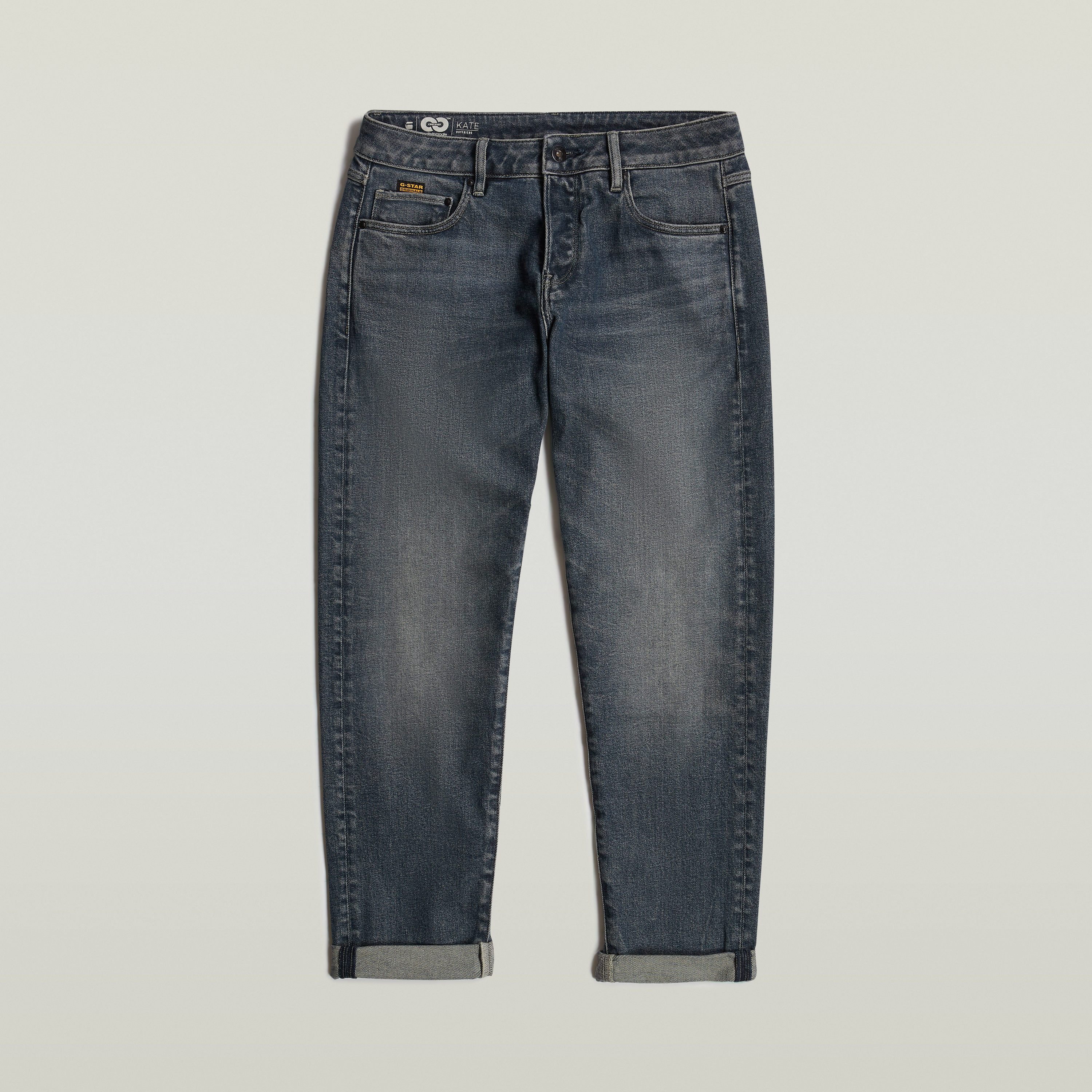 G-Star RAW Boyfriendjeans Kate Katoen-stretch denim kwaliteit voor meer draagcomfort