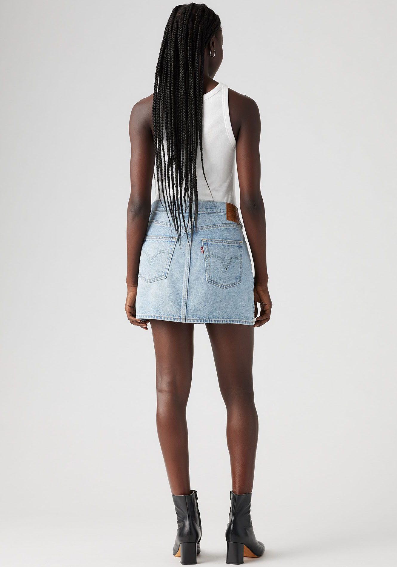 Levi's Jeans rok ICON SKIRT met glinsterende details aan de zijnaad