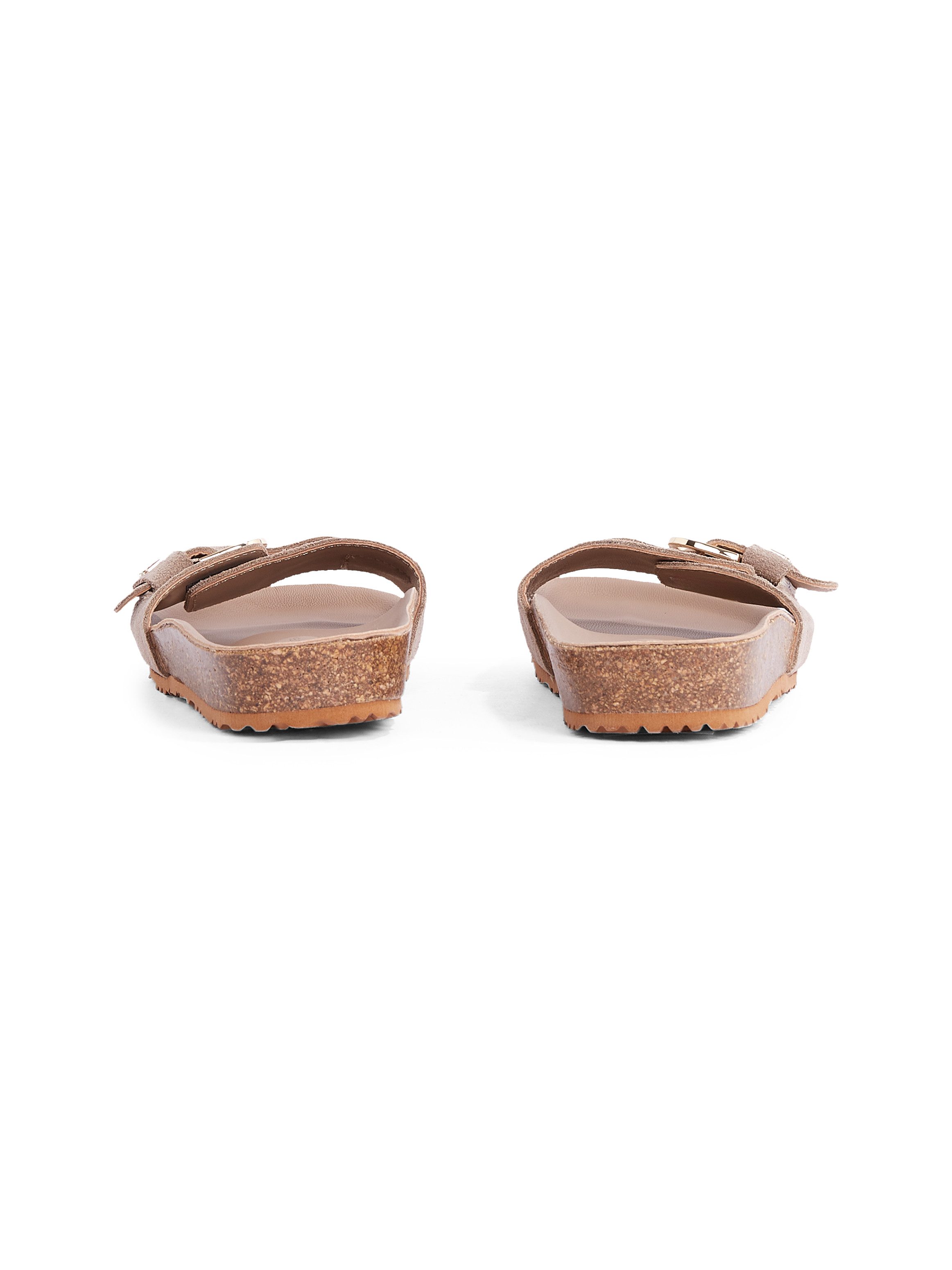 Tommy Hilfiger Slippers SOFT SUEDE ADJUSTABLE MULE , sleehak, zomer mode, instapschoen, flats met th-logo