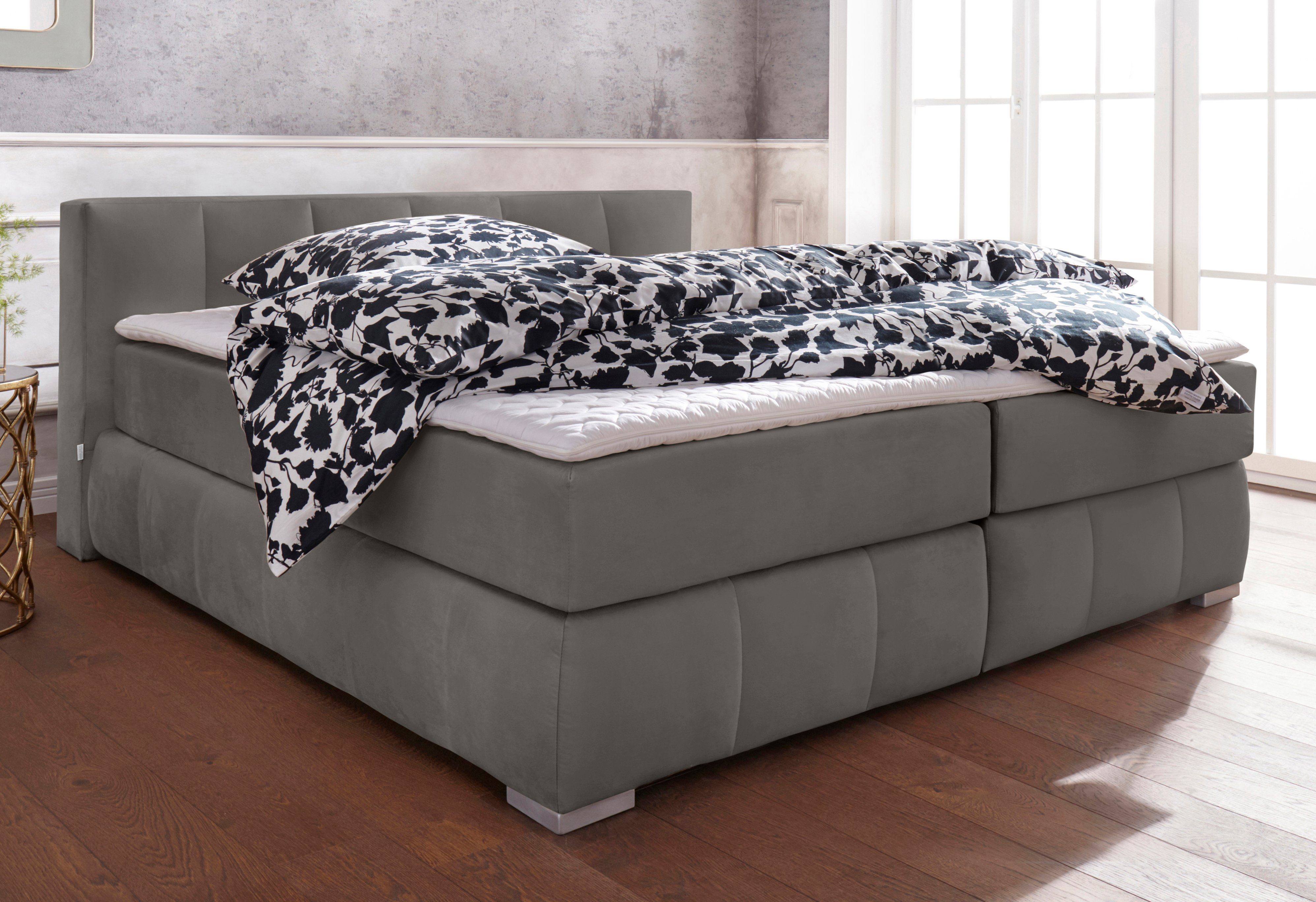 Guido Maria Kretschmer Home&Living Boxspring Chelles incl. topmatras van koudschuim, in 5 breedten en 3 uitvoeringen, fijne welving en stiksels in box, tfk ook in hardheid 4