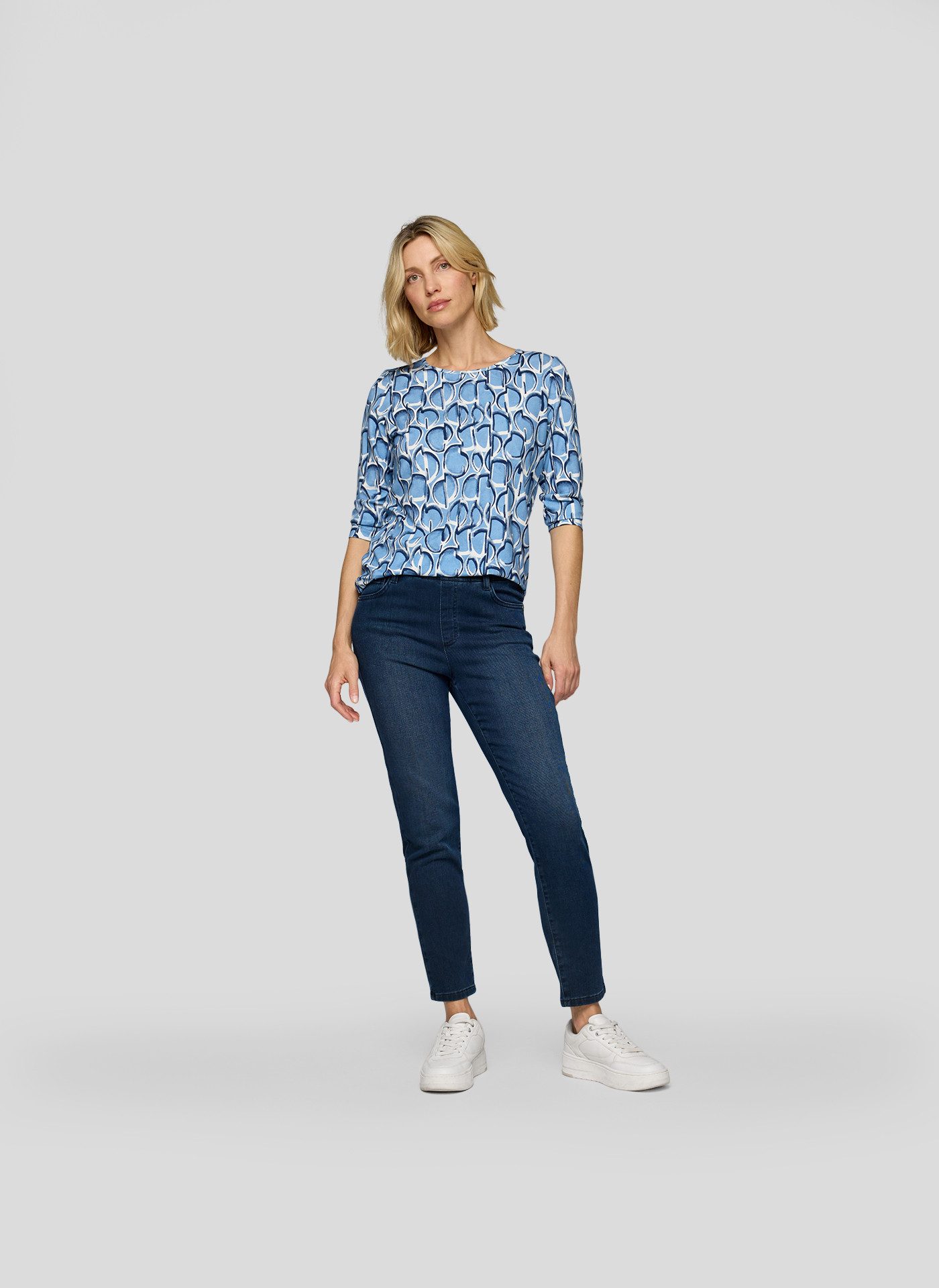 Rabe Shirt met 3/4 mouwen met grafisch patroon