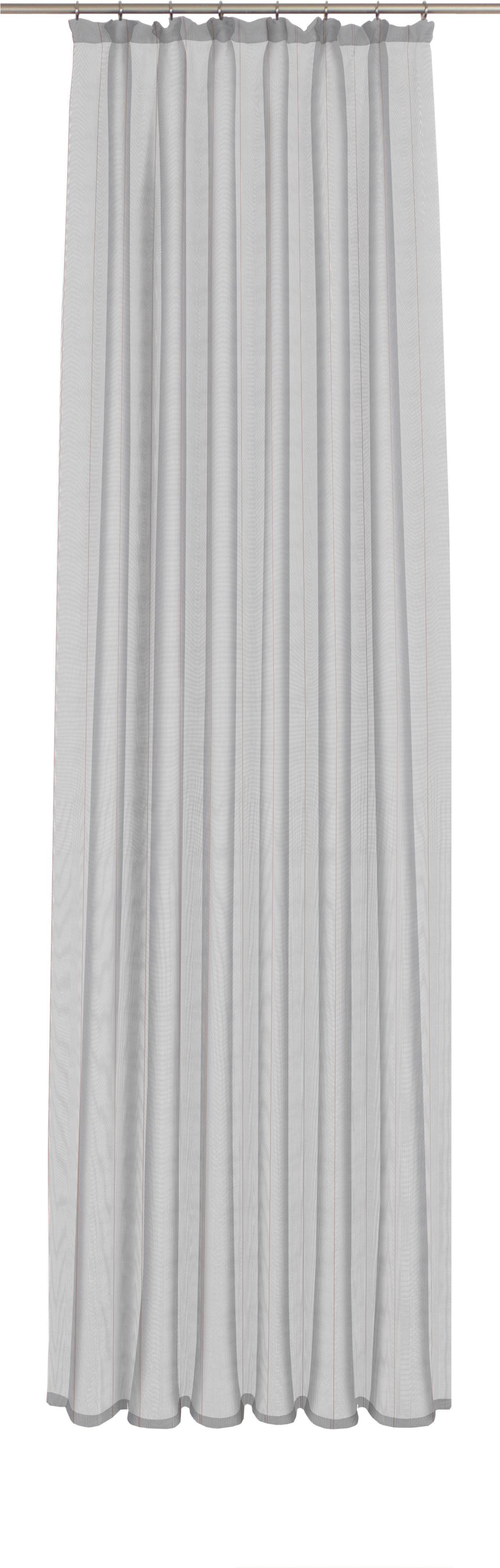 Wirth Gordijn Chiara (1 stuk) kant & klaar gordijnen maat 300 cm x 120 cm grijs
