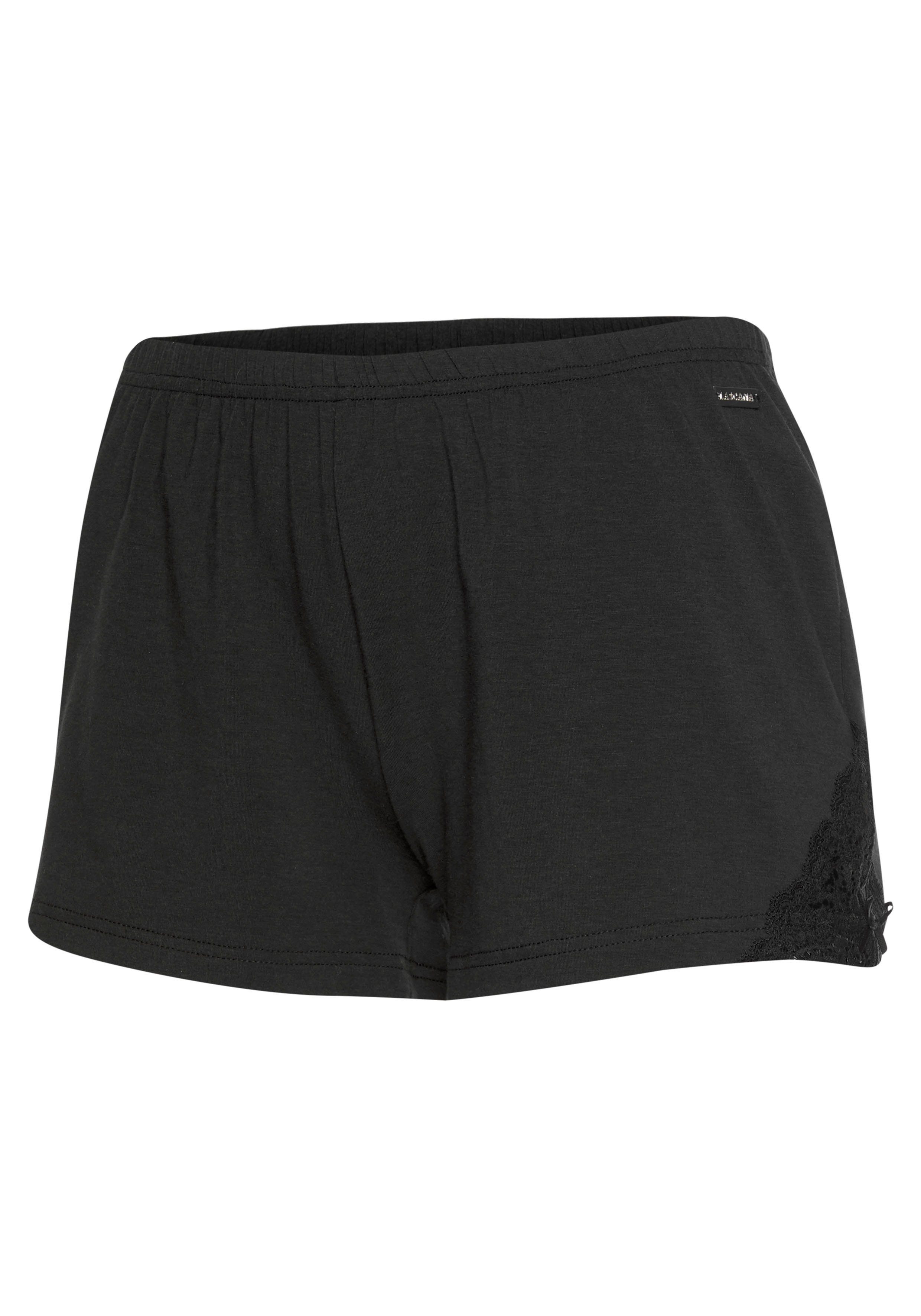 Lascana Short met kanten inzetten