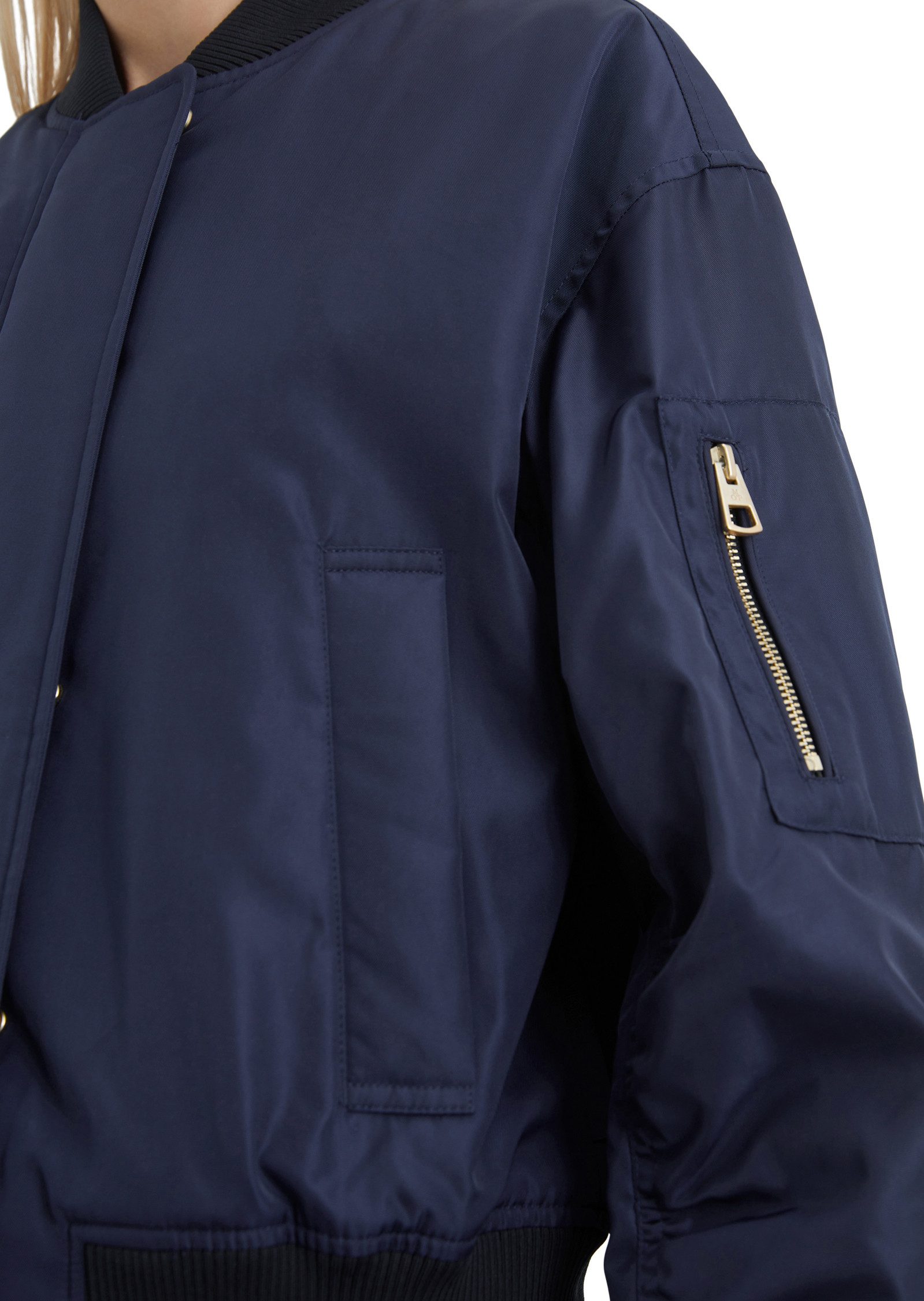 Marc O'Polo Blouson met matte glans en fijne structuur