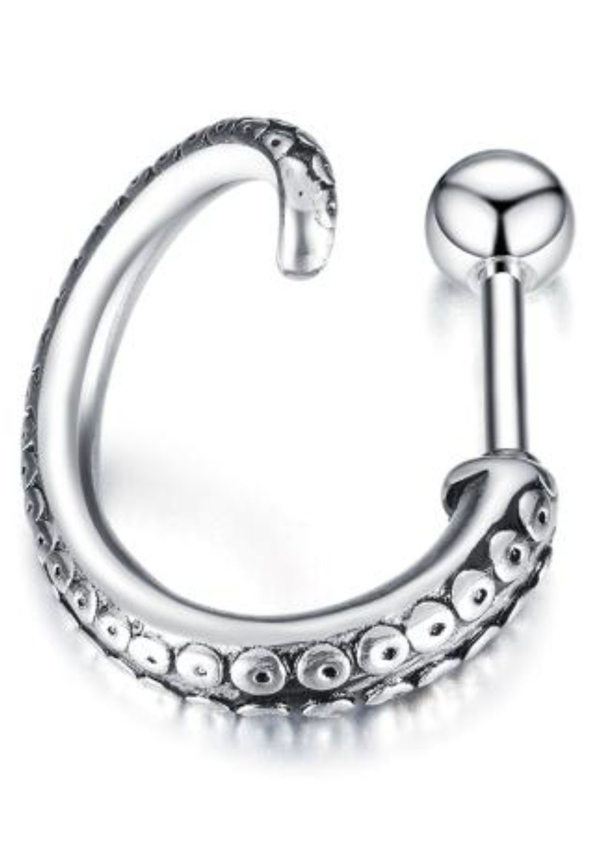 Firetti Single-oorstekers Sieraad cadeau oorbellen enkel octopus dames oorbellen zilver(kleur)