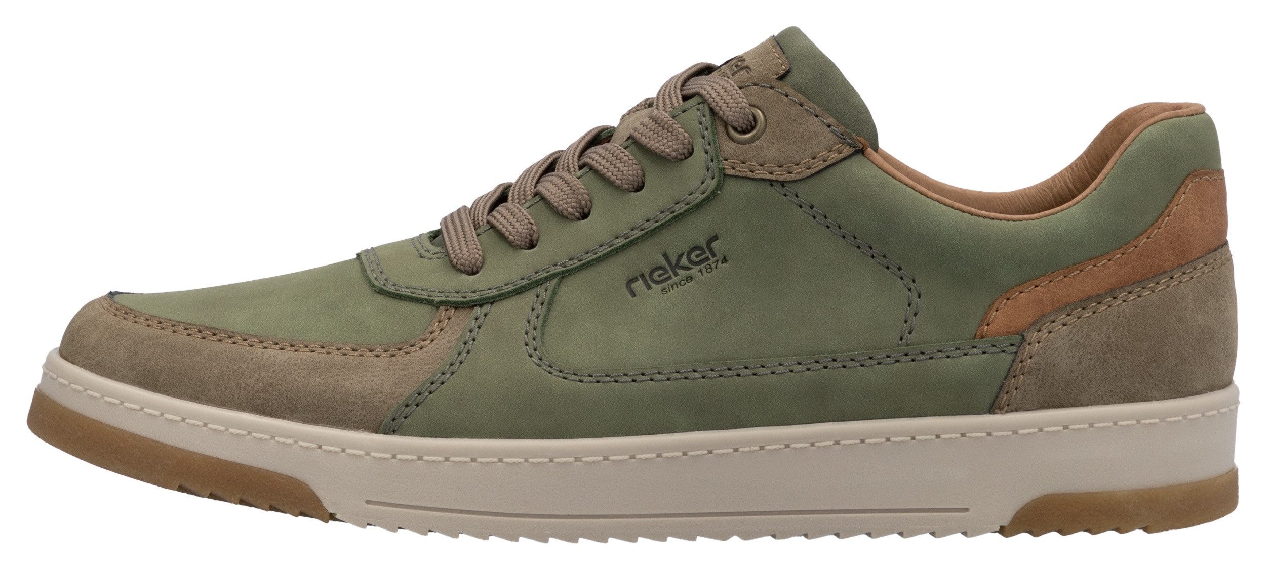 Rieker Sneakers , vrijetijdsschoen, halfschoen, veterschoen met gepolsterde schacht