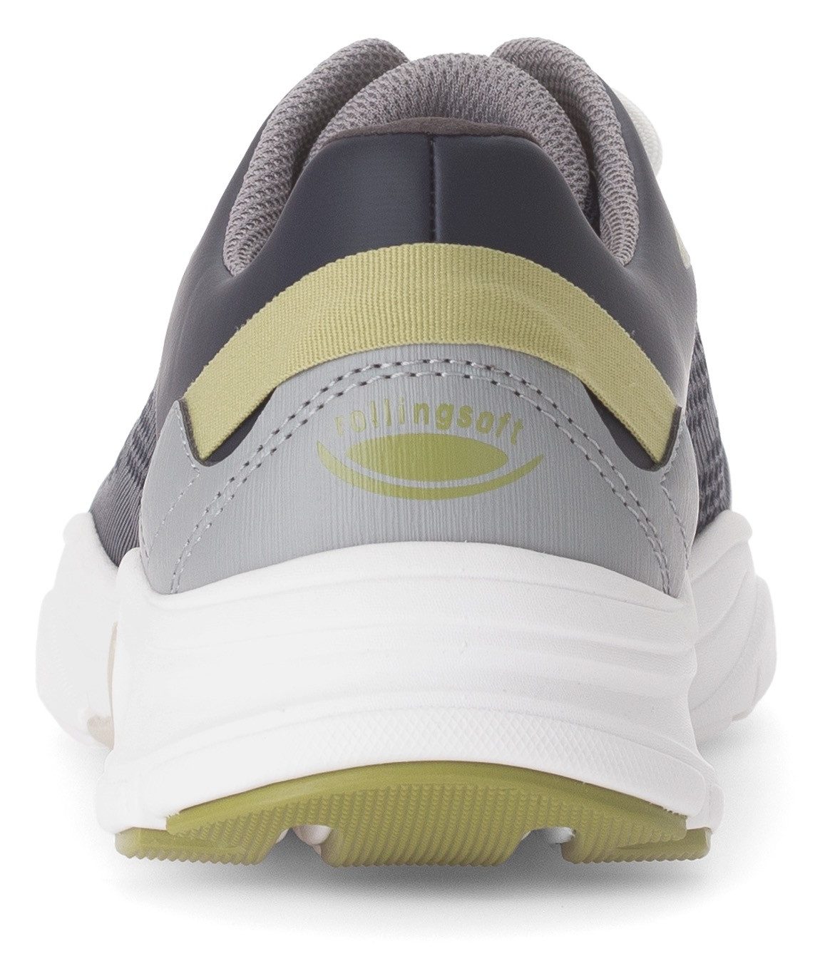 Gabor Rollingsoft Sneakers met sleehak , vrijetijdsschoen, lage schoen, veterschoen met contrastafwerkingen, breedte g