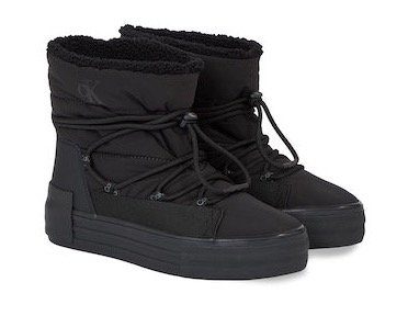 Gevoerde laarzen Model: Laarzen-Laarzen Calvin Klein , Black , Dames