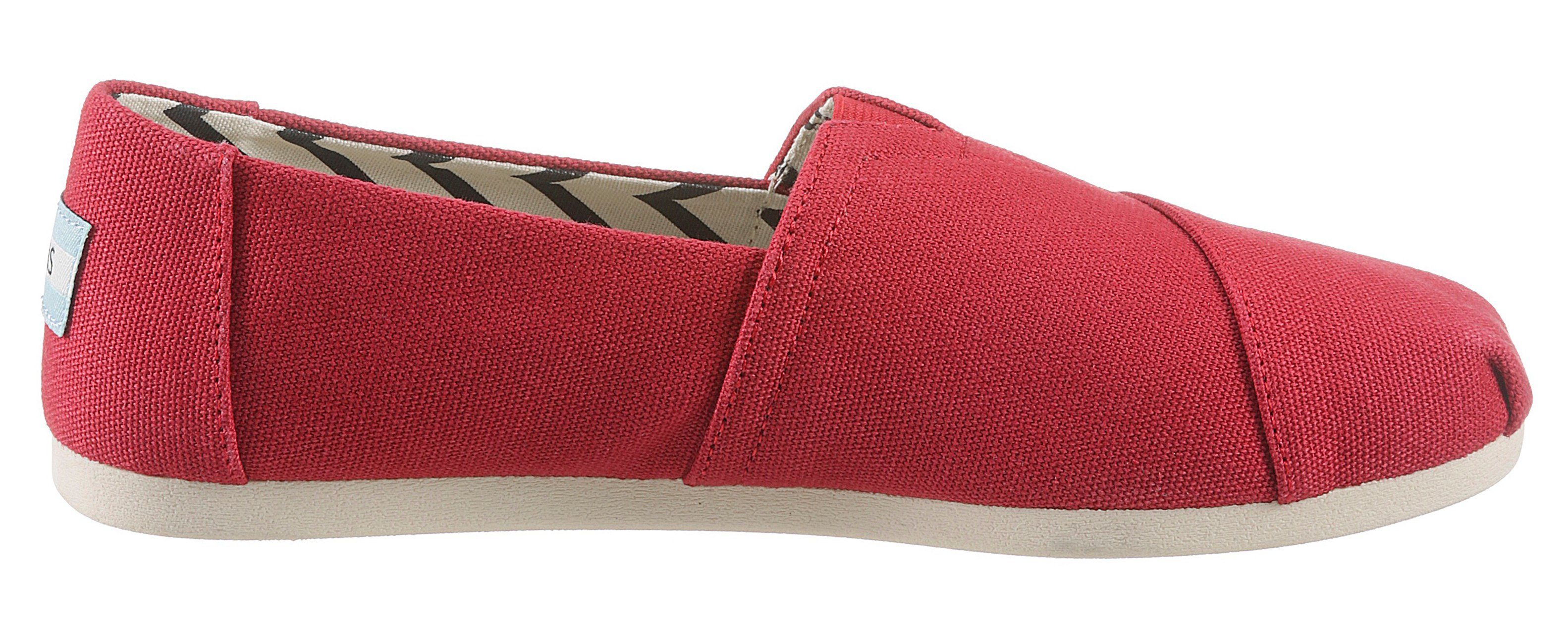 TOMS Espadrilles Alpargata met kleine stretchinzet