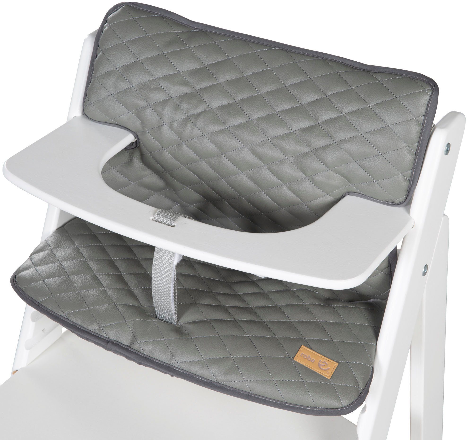 Roba® Stoelverkleiner Sit Up Luxe, stone gewatteerd, 2-delig (2-delig)