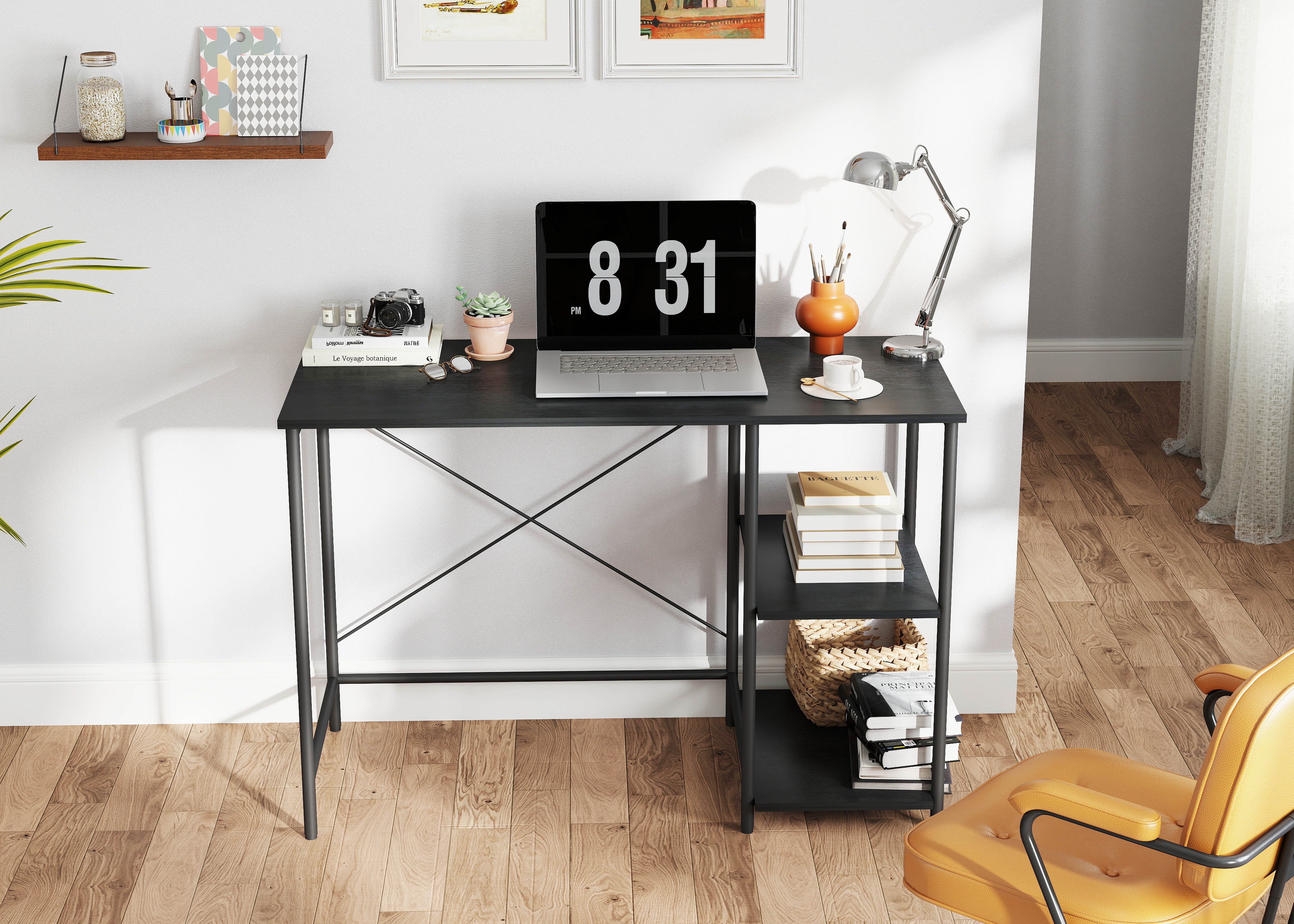 INOSIGN Bureau Skruva Computertafel, home-office, metalen frame, geringe diepte van 48 cm