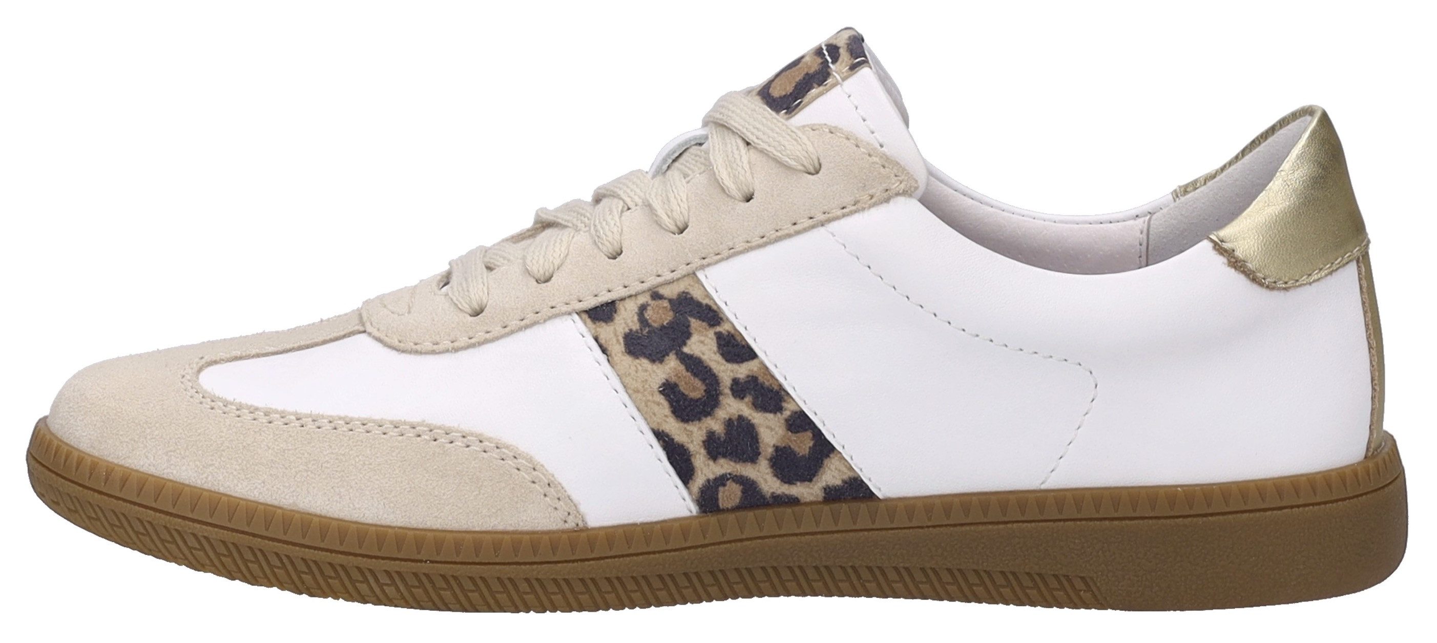 Josef Seibel Sneakers Joleen 03 , retro sneaker, veterschoen, comfort-schoen met leeuw-patroon
