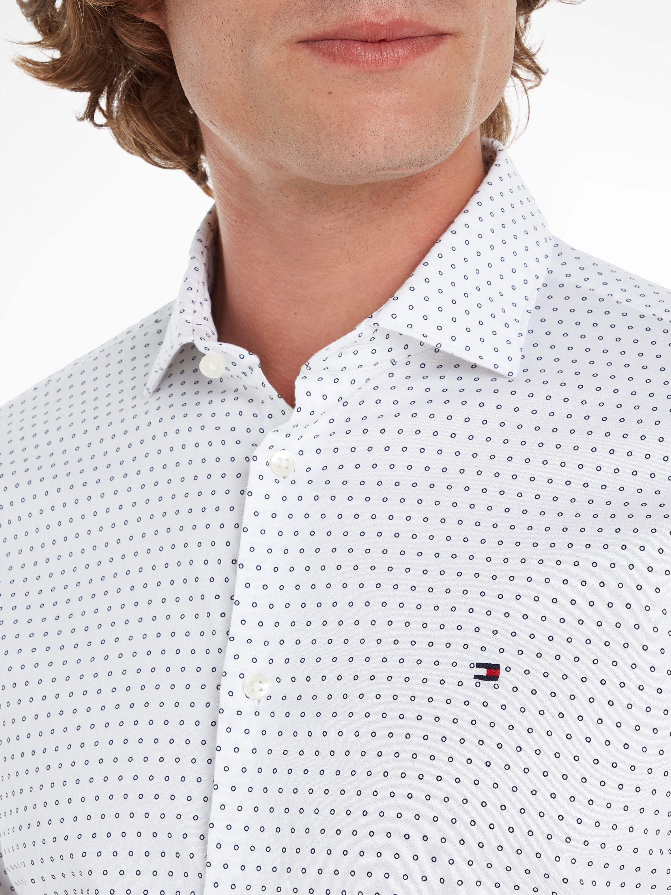 Tommy Hilfiger Businessoverhemd CL-W OXF CIRCLE PRINT SHIRT SF