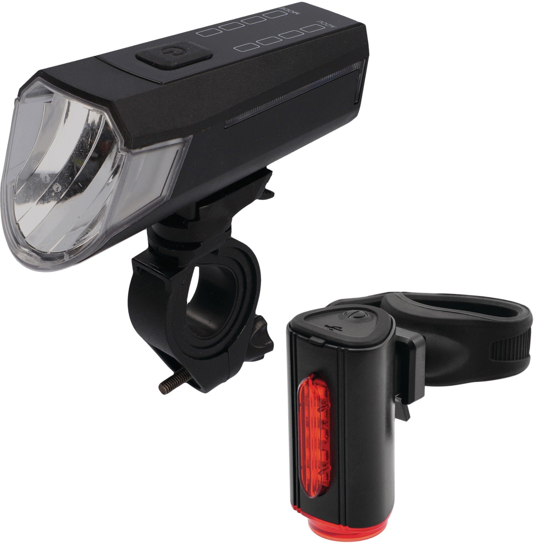Fischer Fietsverlichting TWIN met extra vloerlamp (set, 3-delig)