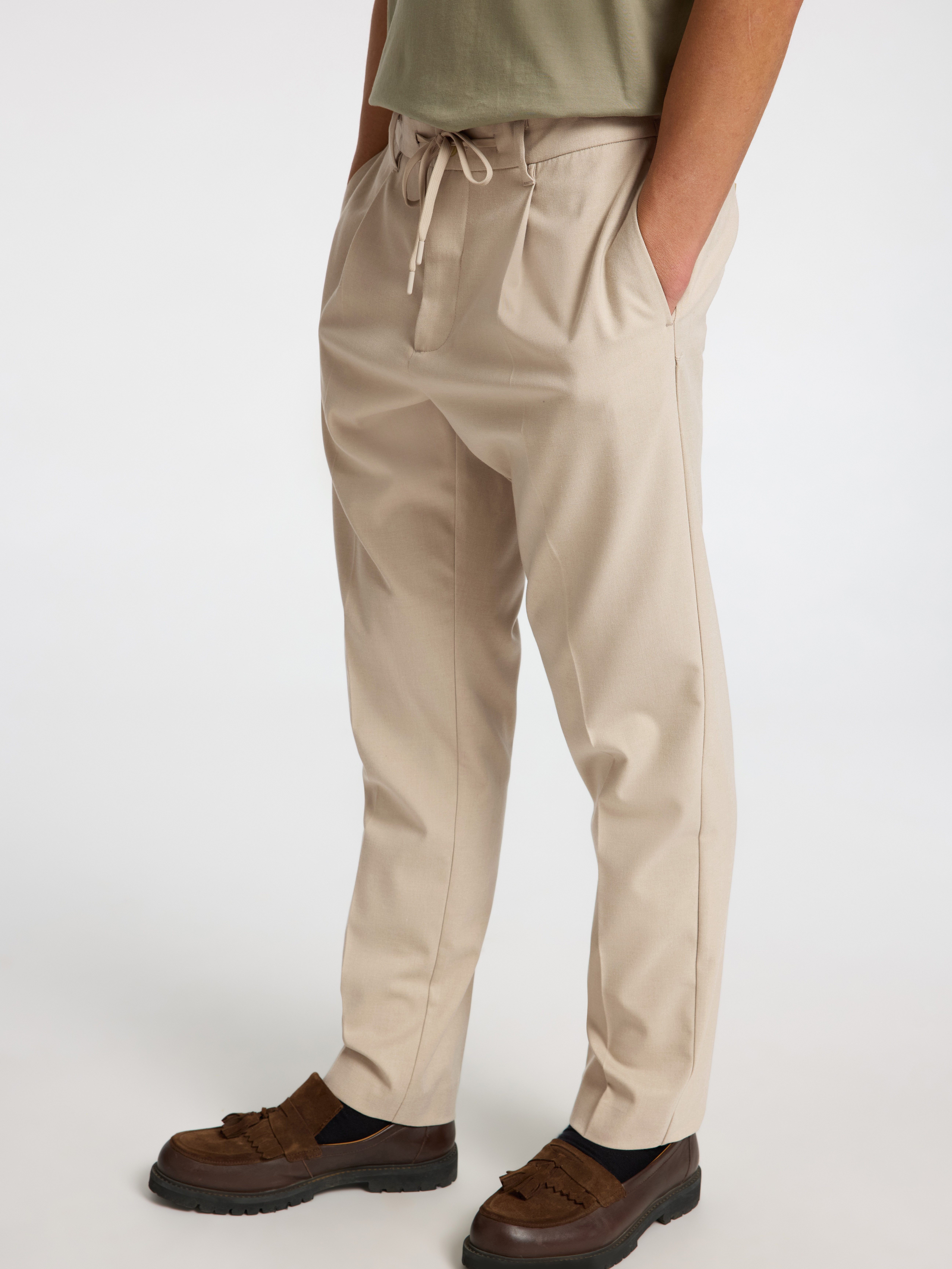 SELECTED HOMME Chino SLH190-REG TAPERED LEROY PLEAT PANT NOOS