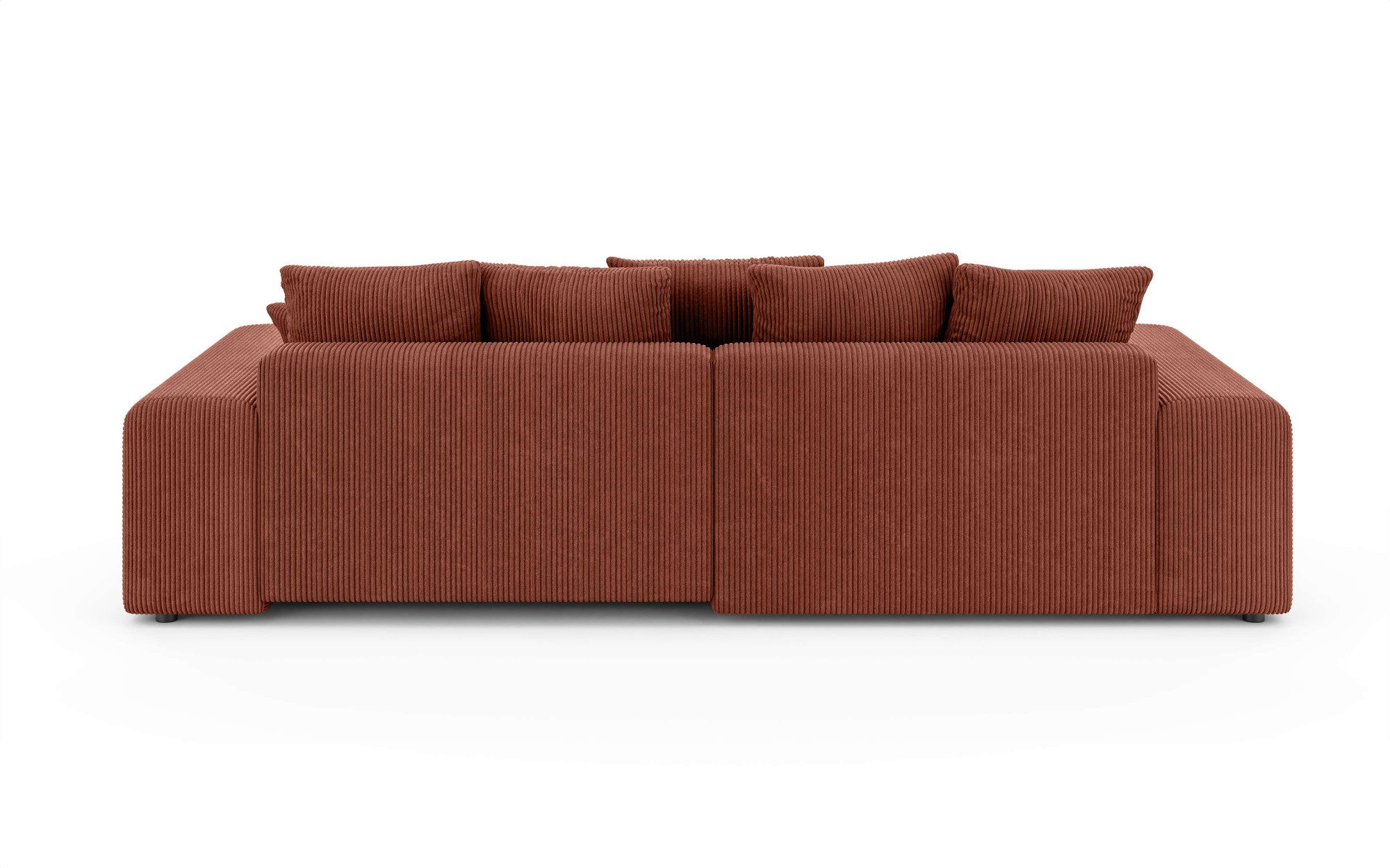 Home affaire Hoekbank LAKESIDE met bedfunctie en bedlade, B/D/H 257/166/84 cm L-vorm, recamiere aan beide zijden monteerbaar, golfondersteuning