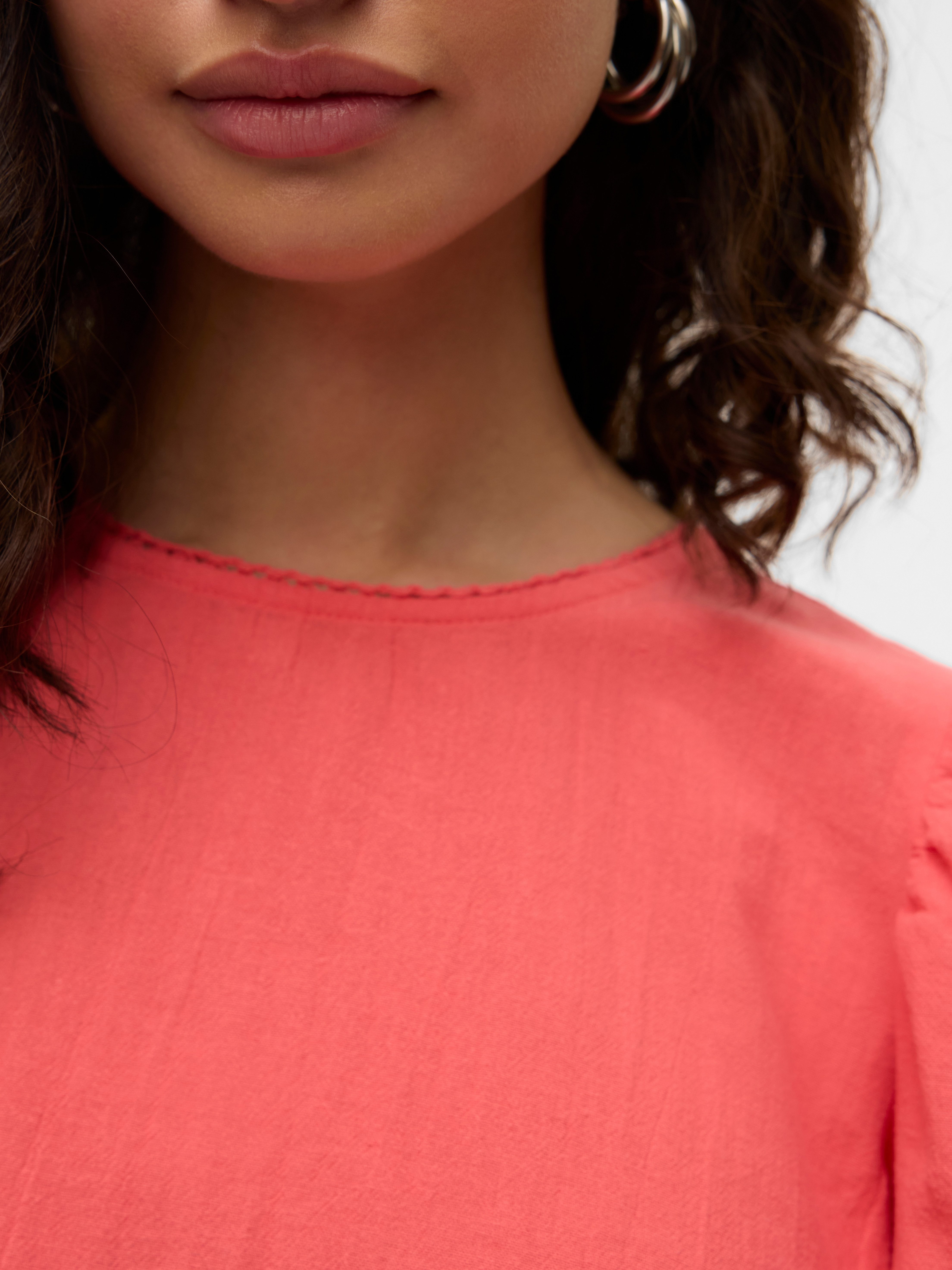 Vero Moda Blouse met korte mouwen VMPRETTY SS TOP WVN GA NOOS