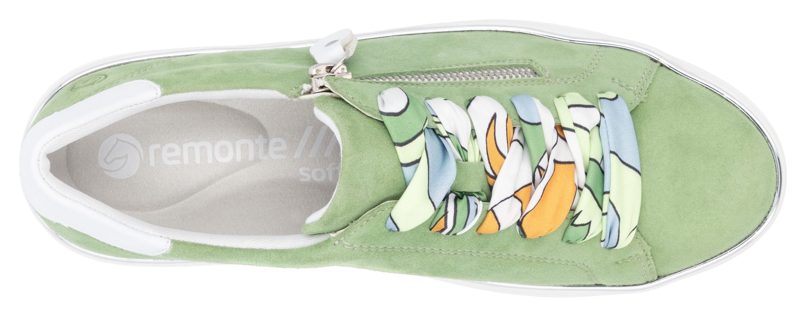 Remonte Plateausneakers , vrijetijdsschoen, lage schoen, veterschoen met zijrits
